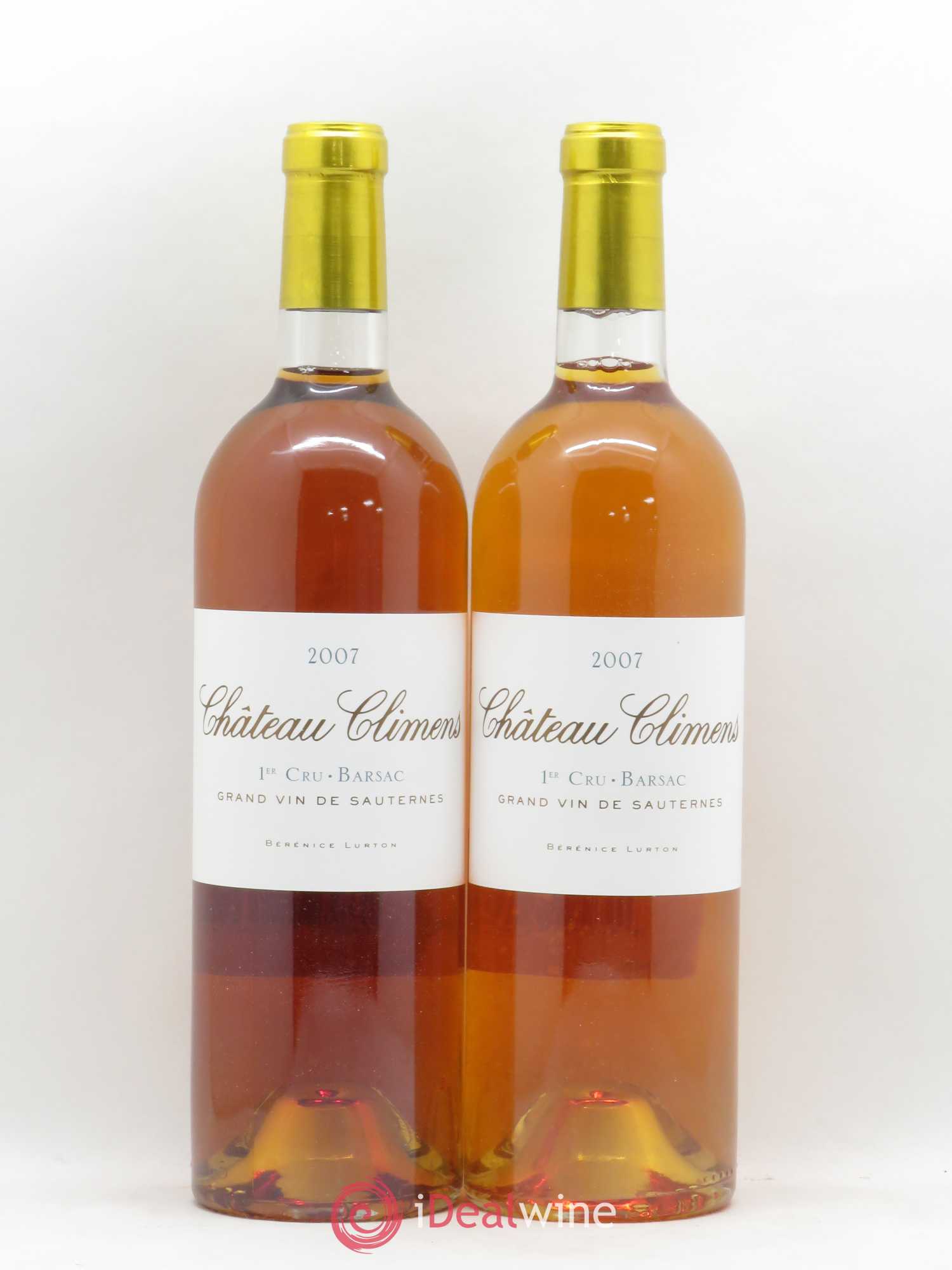 Château Climens 1er Grand Cru Classé 2007 - Lotto di 2 bottiglie - 0