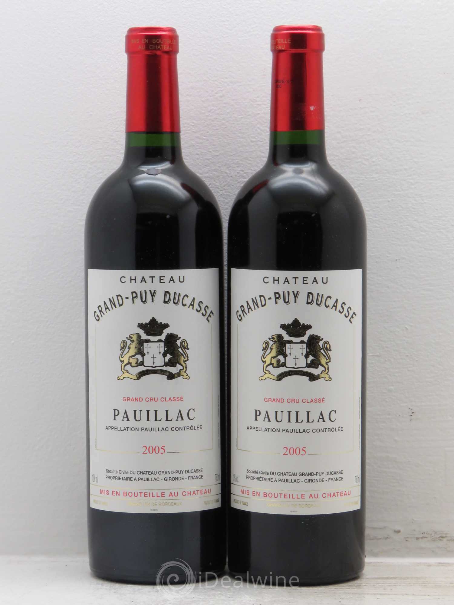 Château Grand Puy Ducasse 5ème Grand Cru Classé 2005 - Lot de 2 bouteilles - 0
