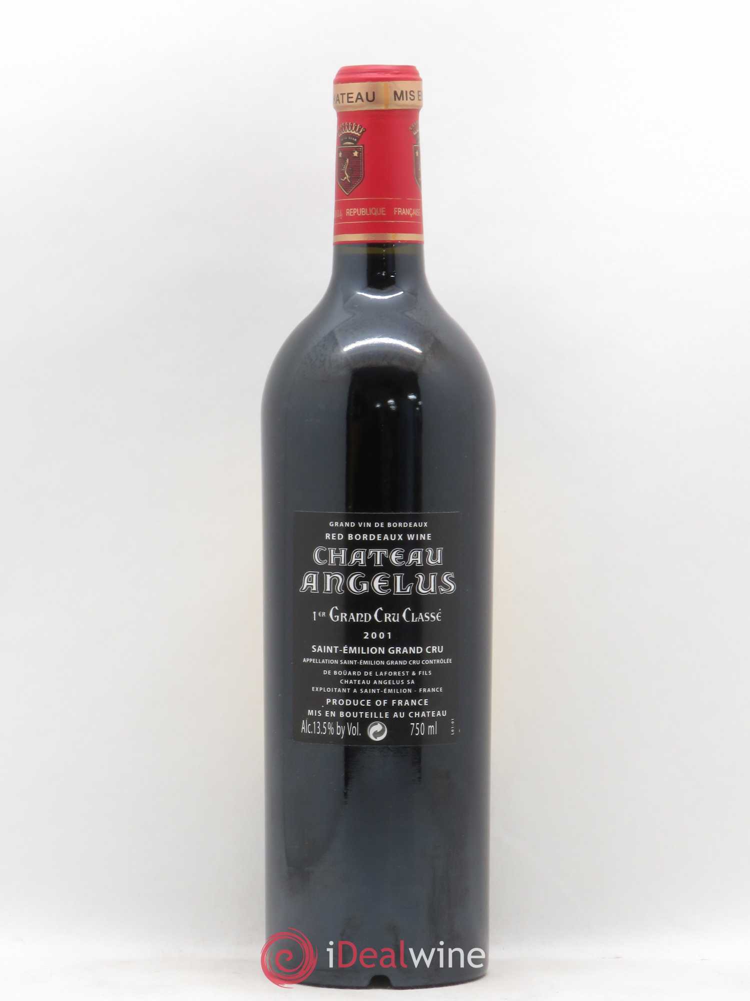 Château Angélus 1er Grand Cru Classé A 2001 - Lot de 1 bouteille - 1