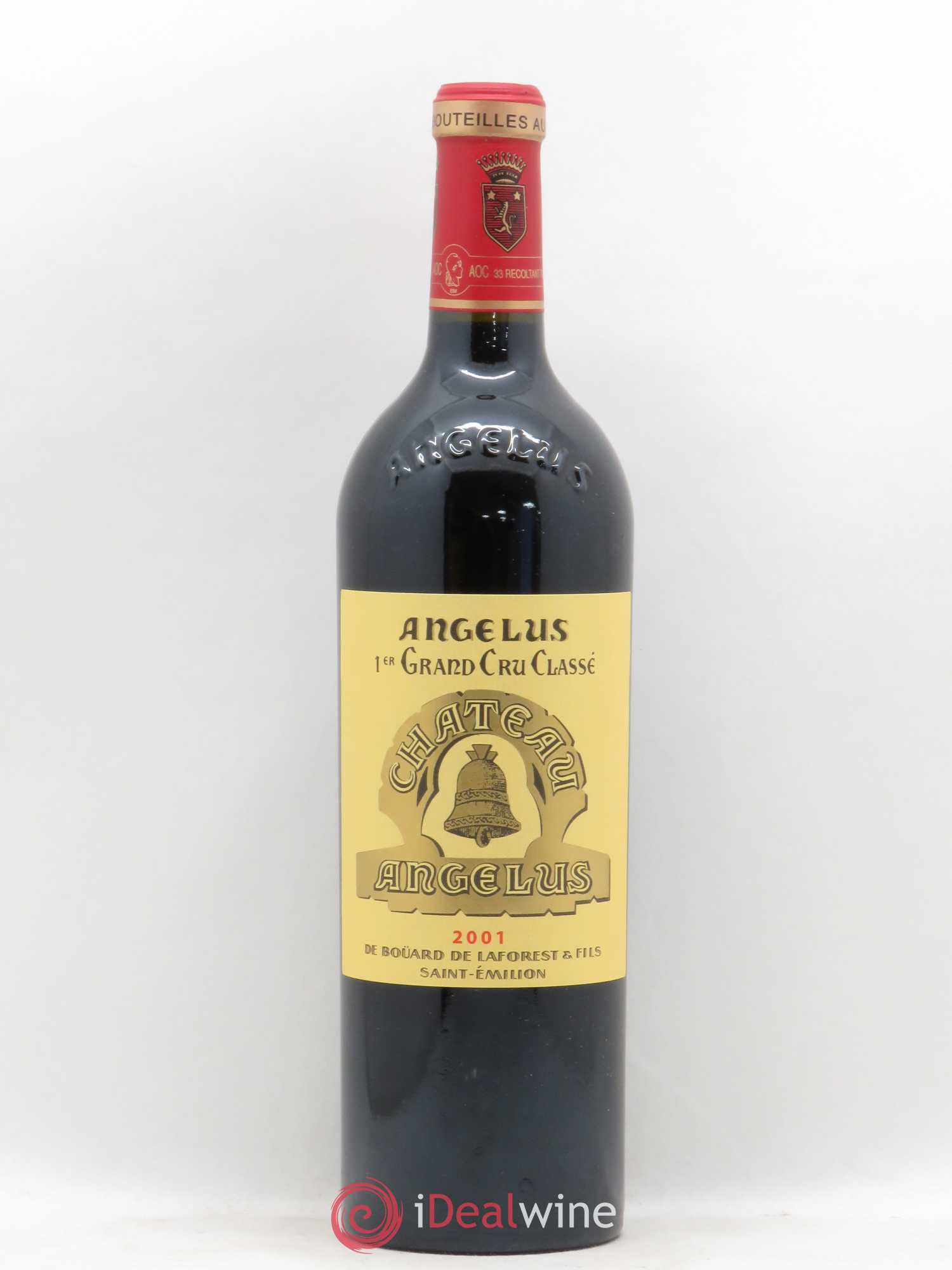 Château Angélus 1er Grand Cru Classé A 2001 - Lot de 1 bouteille - 0