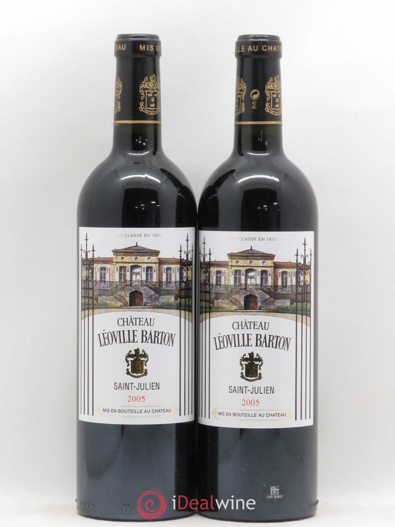 Château Léoville Barton 2ème Grand Cru Classé 2005 - Lot de 2 bouteilles - 0