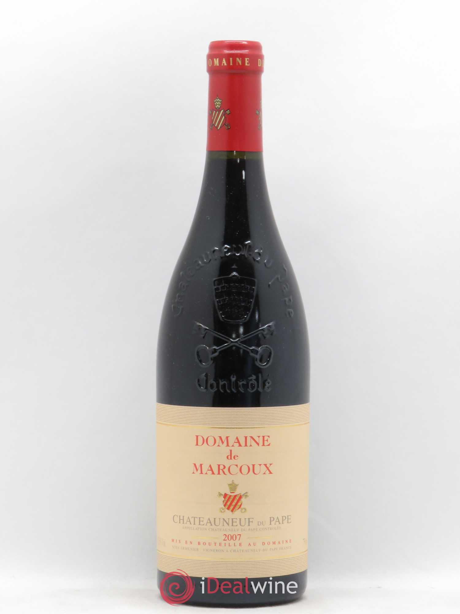 Châteauneuf-du-Pape Marcoux (Domaine de) 2007 - Lot de 1 bouteille - 0