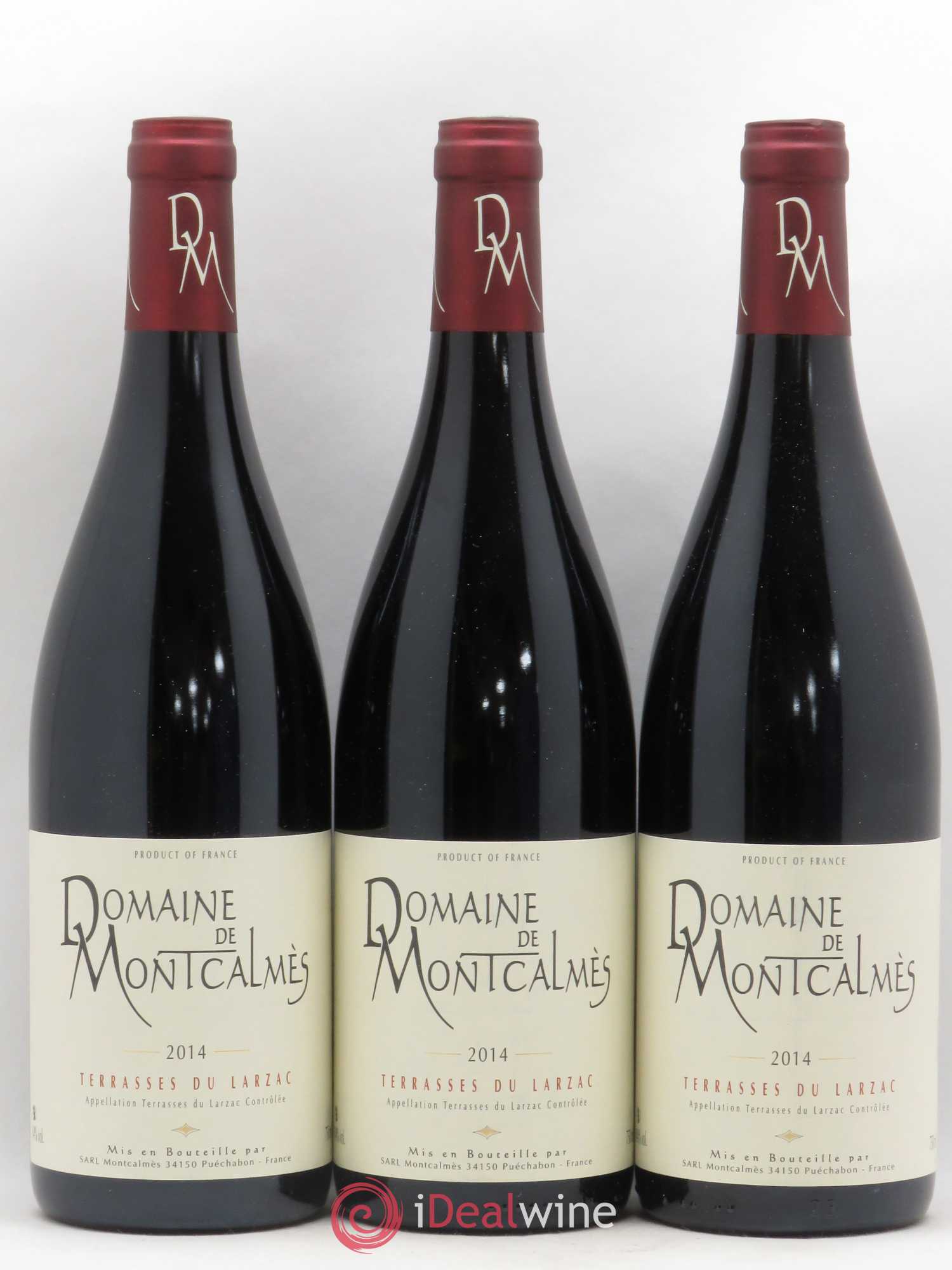 Terrasses du Larzac Domaine de Montcalmès Frédéric Pourtalié 2014 - Lot de 3 bouteilles - 0