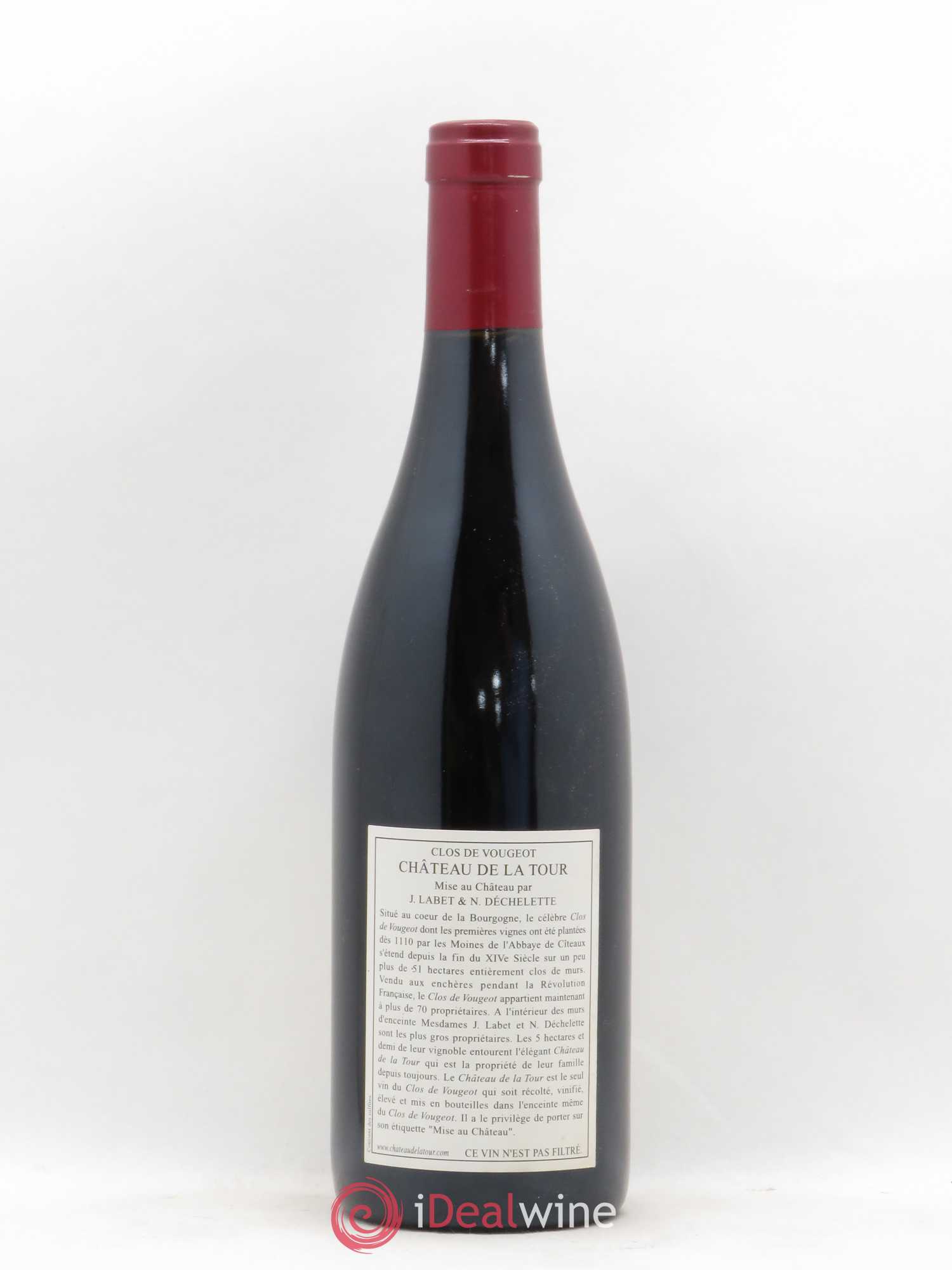 Clos de Vougeot Grand Cru Château de La Tour 2005 - Lot de 1 bouteille - 1