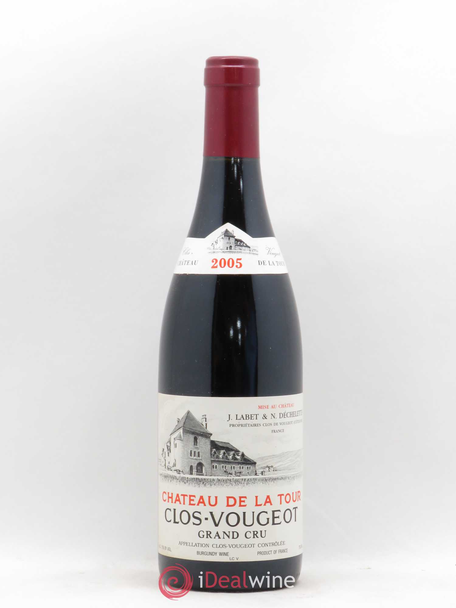 Clos de Vougeot Grand Cru Château de La Tour 2005 - Lot de 1 bouteille - 0