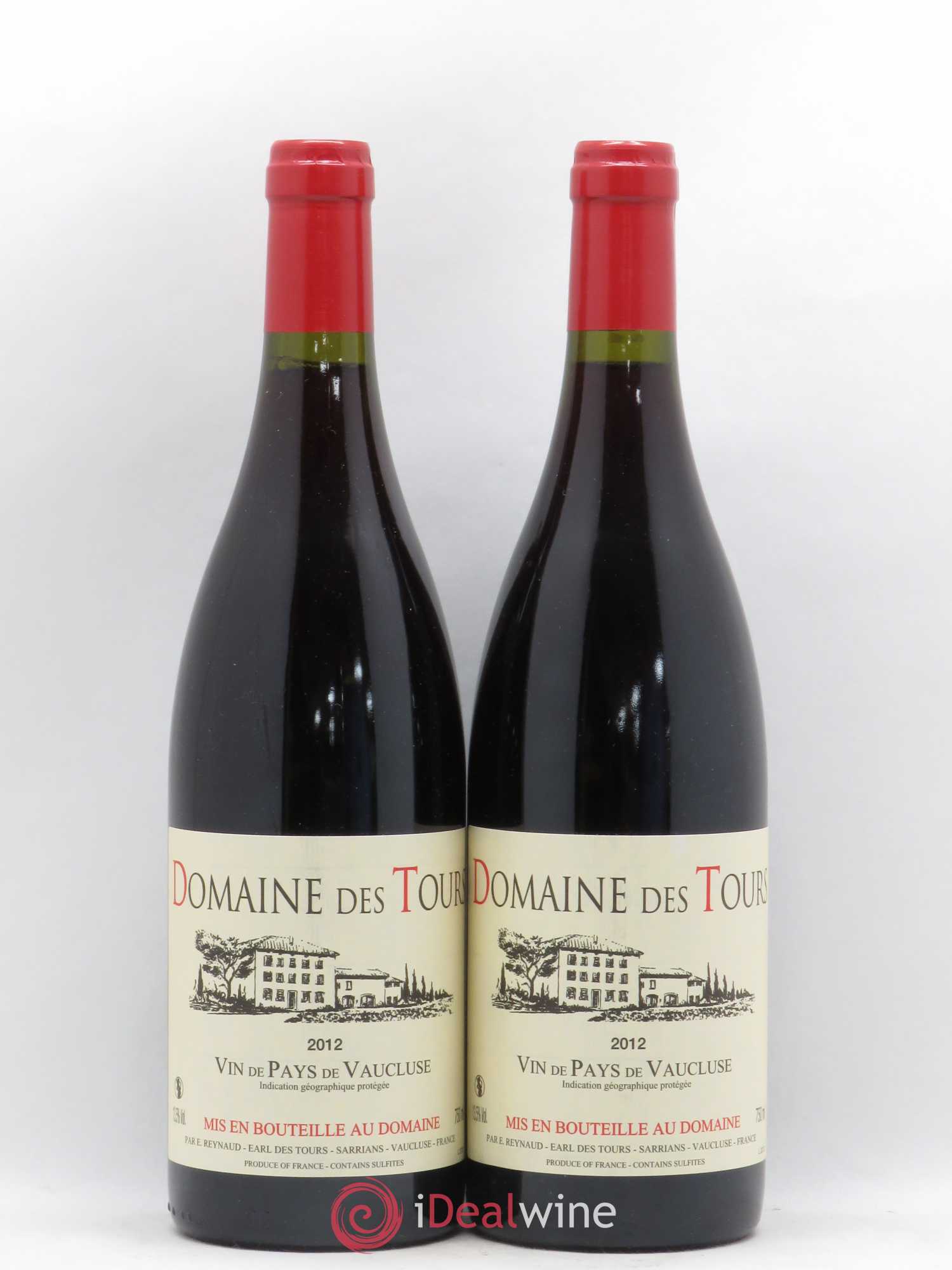 Vaucluse (Vin de Pays de Vaucluse) Domaine des Tours Emmanuel Reynaud 2012 - Lot de 2 bouteilles - 0