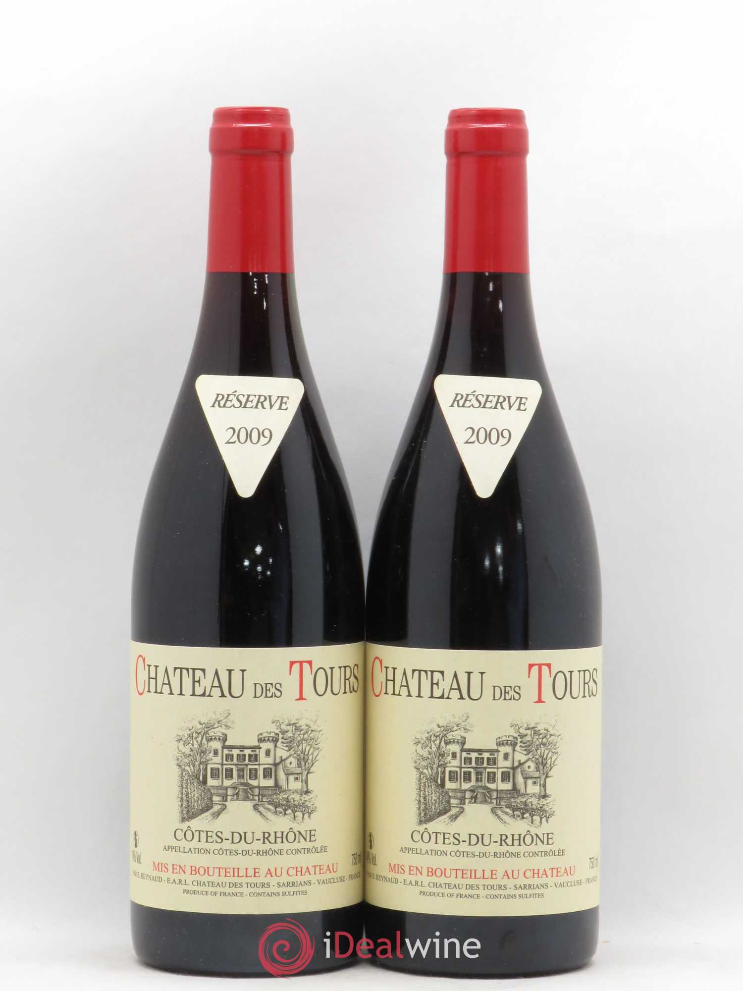 Côtes-du-Rhône Château des Tours Emmanuel Reynaud 2009 - Lot de 2 bouteilles - 0