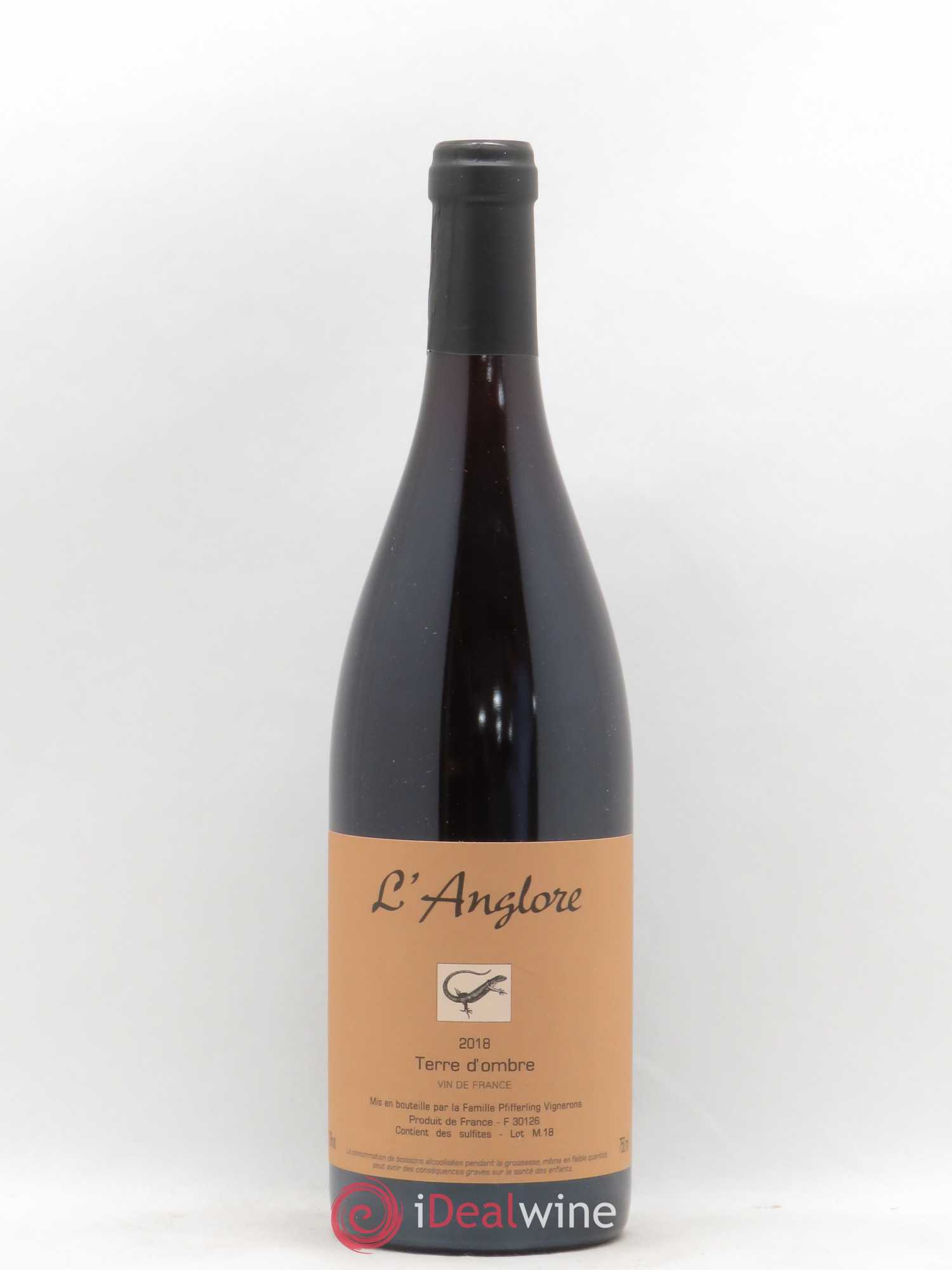Vin de France Terre d'Ombre L'Anglore 2018 - Lot de 1 bouteille - 0