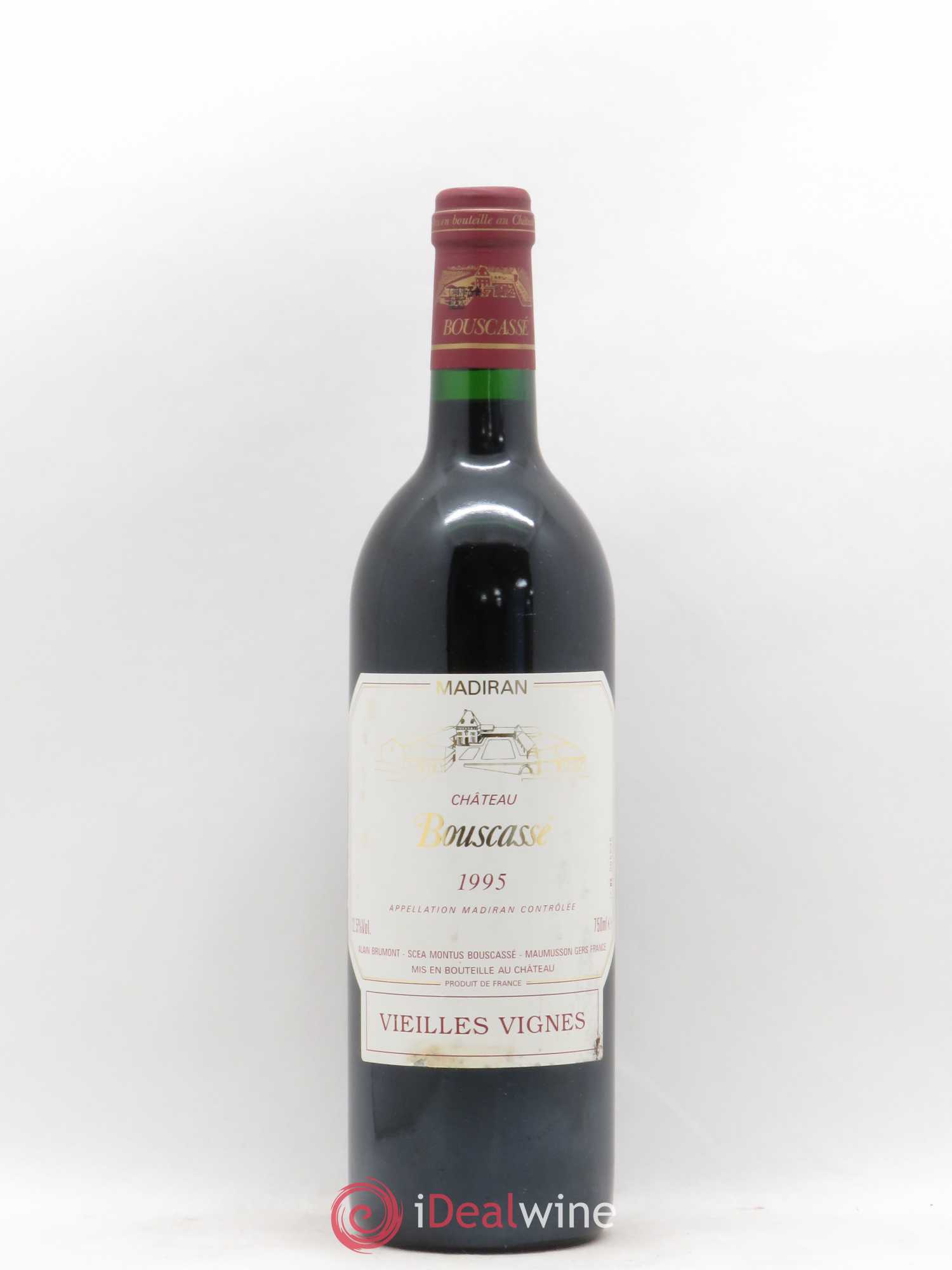 Madiran Vieilles Vignes Château Bouscassé - Alain Brumont 1995 - Lot de 1 bouteille - 0