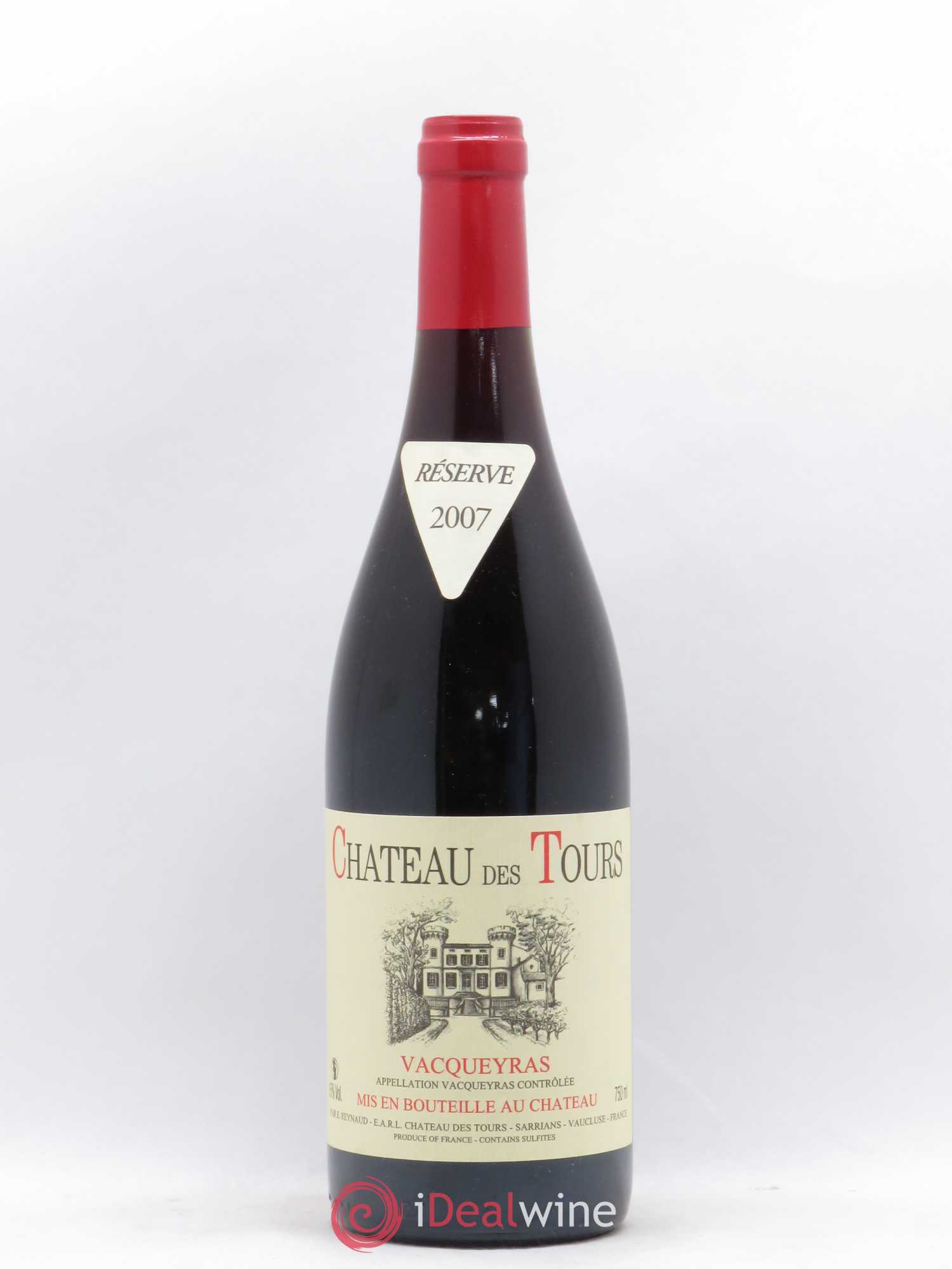 Vacqueyras Château des Tours Emmanuel Reynaud 2007 - Lot de 1 bouteille - 0