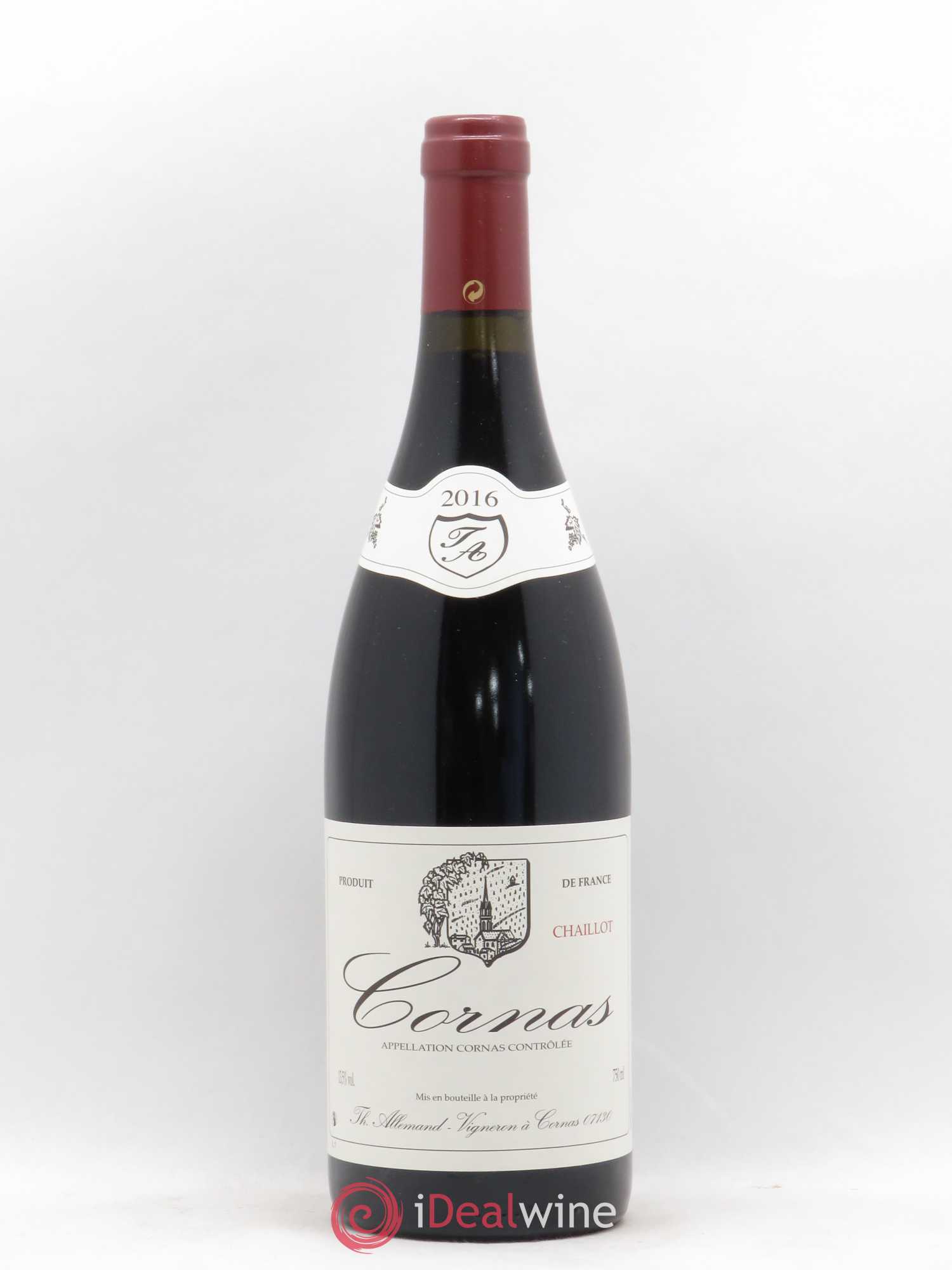 Cornas Chaillot Thierry Allemand 2016 - Lot de 1 bouteille - 0