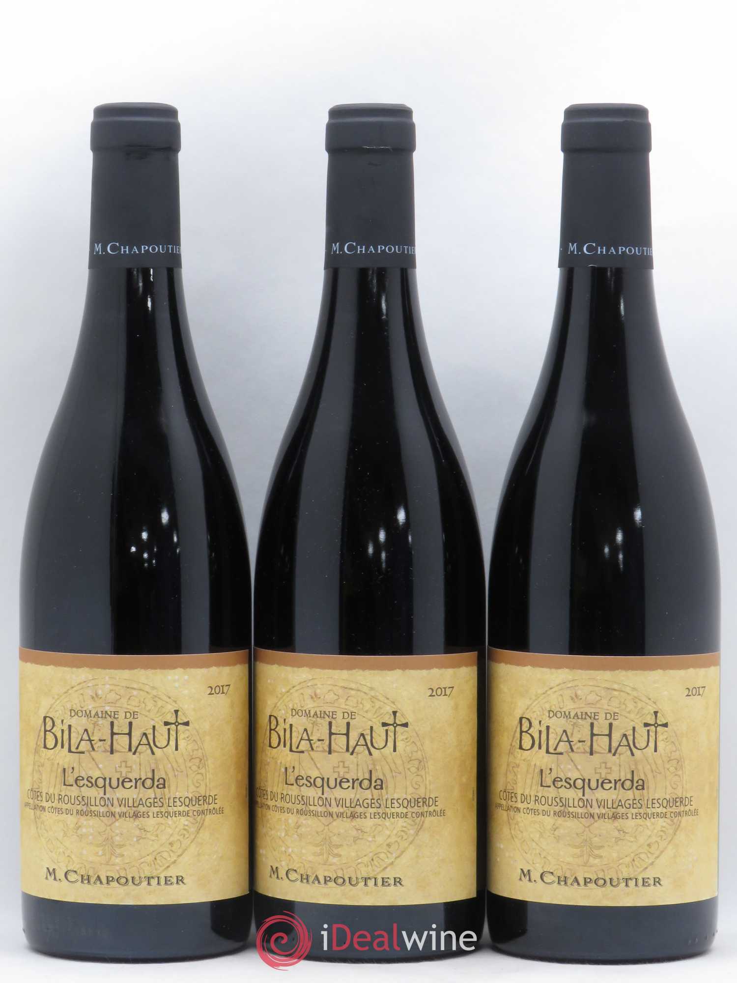 Côtes du Roussillon Michel Chapoutier L'Esquerda Bila Haut 2017 - Posten von 3 Flaschen - 0