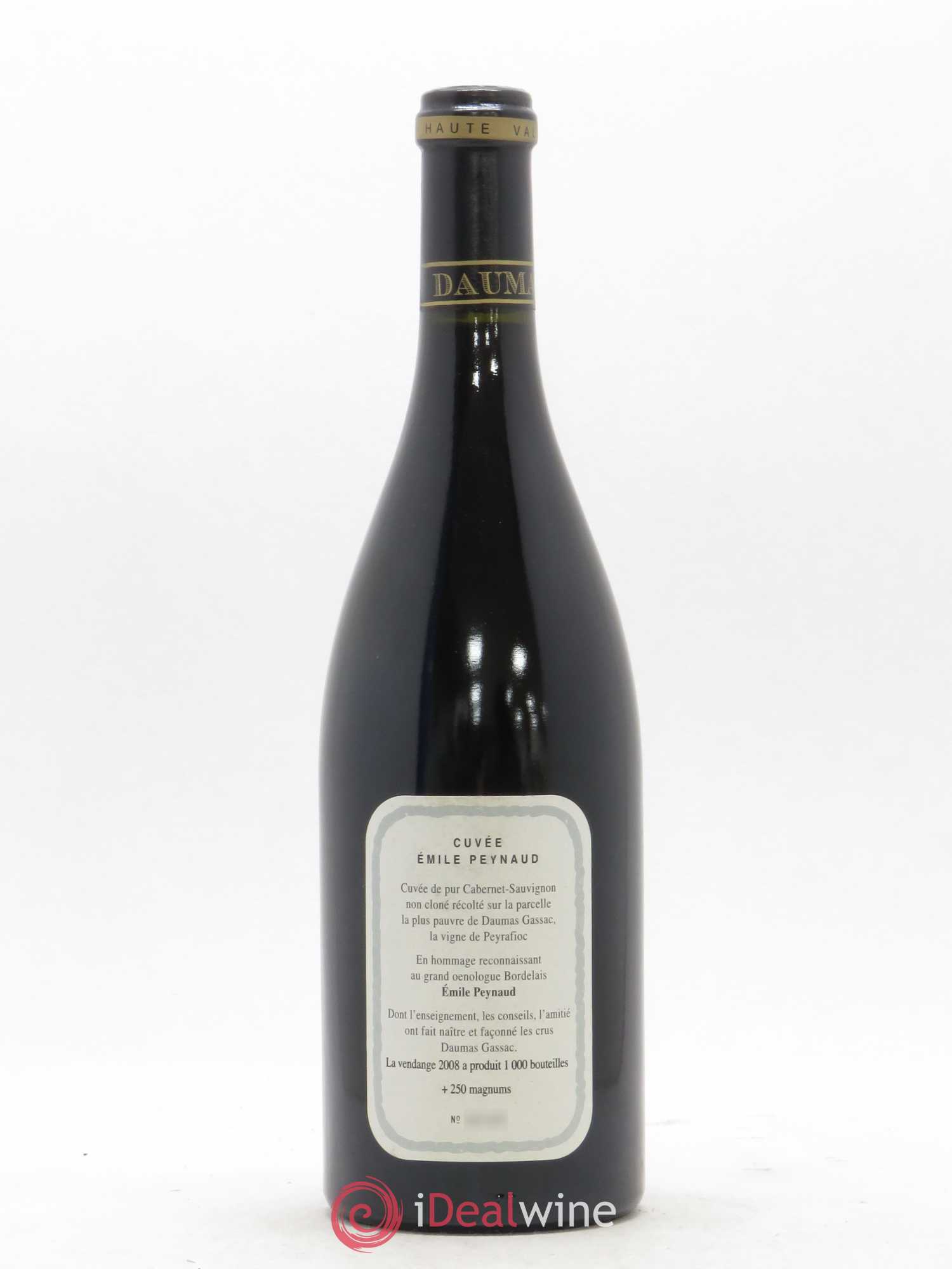 Pays d'Hérault Mas de Daumas Gassac Cuvée Emile Peynaud Famille Guibert de La Vaissière 2008 - Lot de 1 bouteille - 1