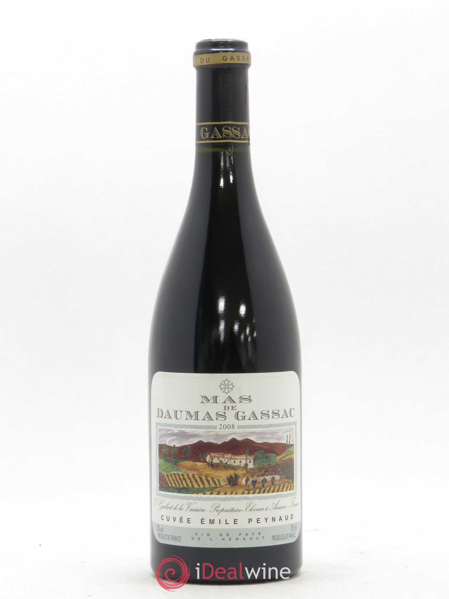 Pays d'Hérault Mas de Daumas Gassac Cuvée Emile Peynaud Famille Guibert de La Vaissière 2008 - Lot de 1 bouteille - 0