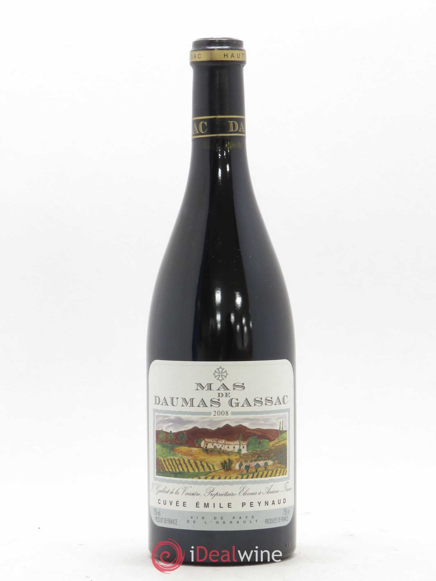 Pays d'Hérault Mas de Daumas Gassac Cuvée Emile Peynaud Famille Guibert de La Vaissière 2008 - Lot de 1 bouteille - 0