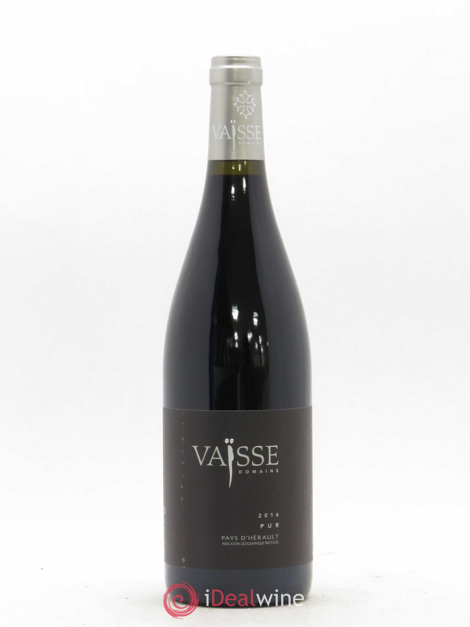 Pays d'Hérault Pur Vaisse (Domaine) 2016 - Lot de 1 bouteille - 0