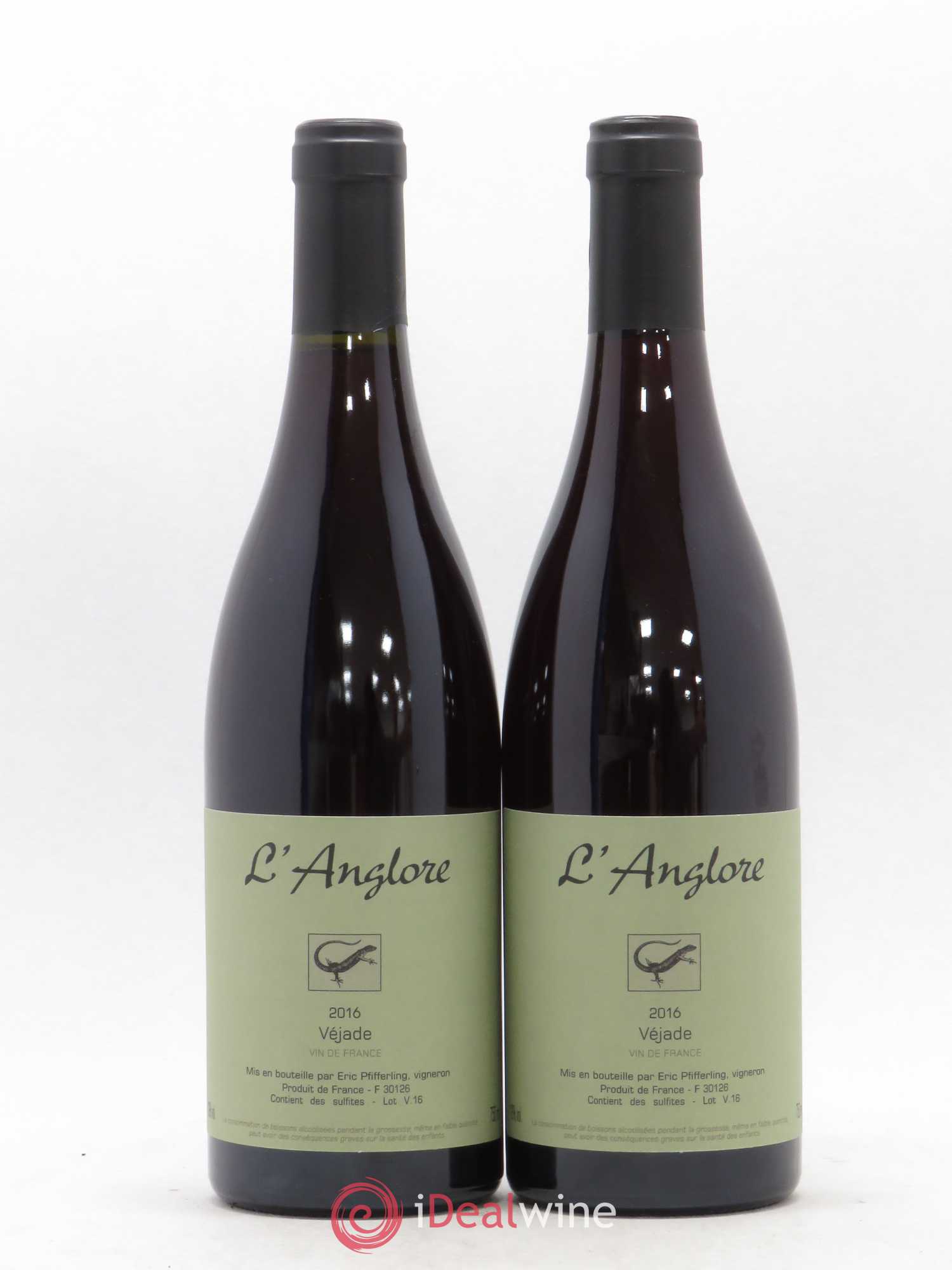 Vin de France Véjade L'Anglore 2016 - Lot de 2 bouteilles - 0