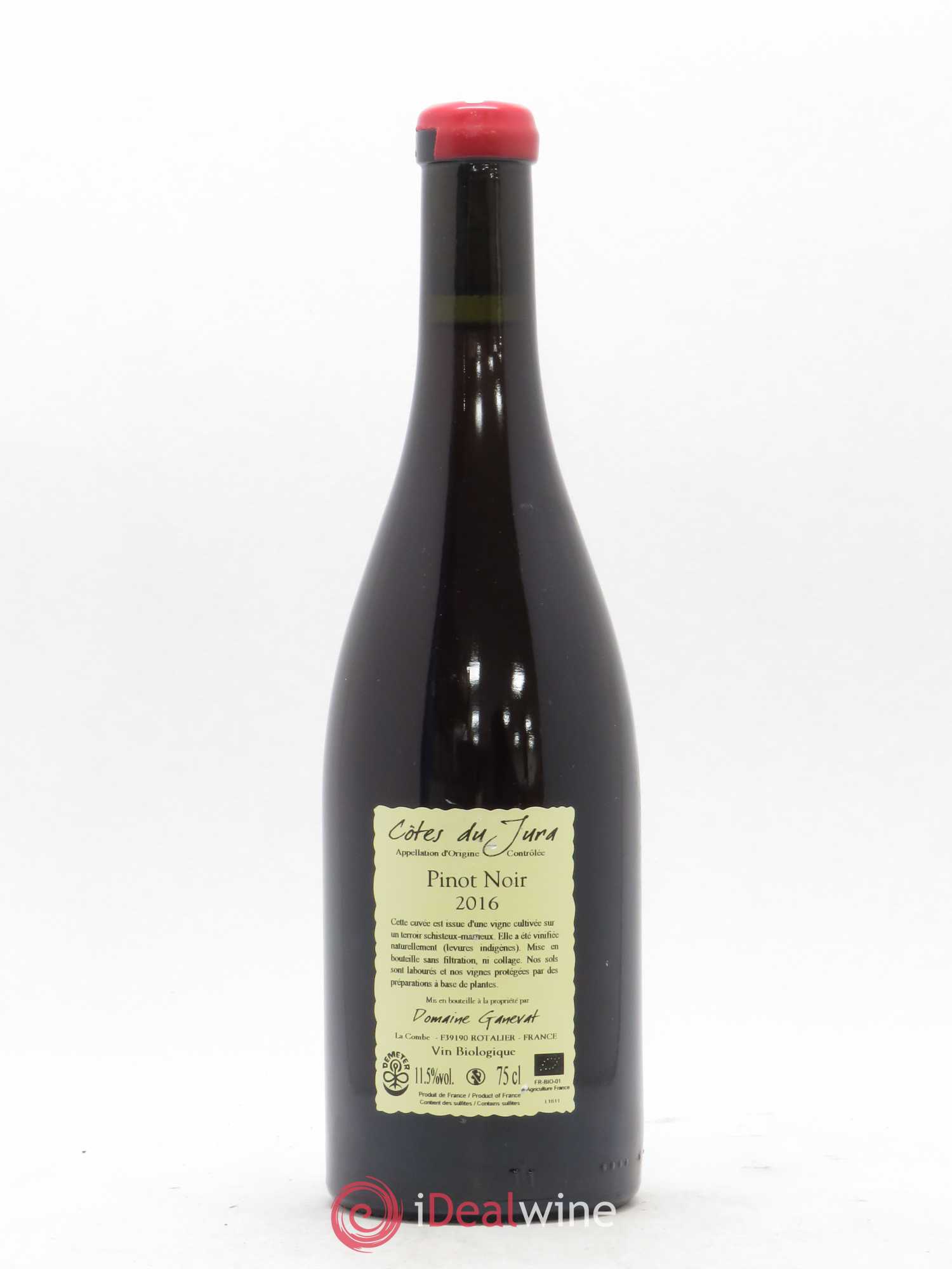 Côtes du Jura Pinot Noir En Billat  Jean-François Ganevat (Domaine) 2016 - Lot de 1 bouteille - 1