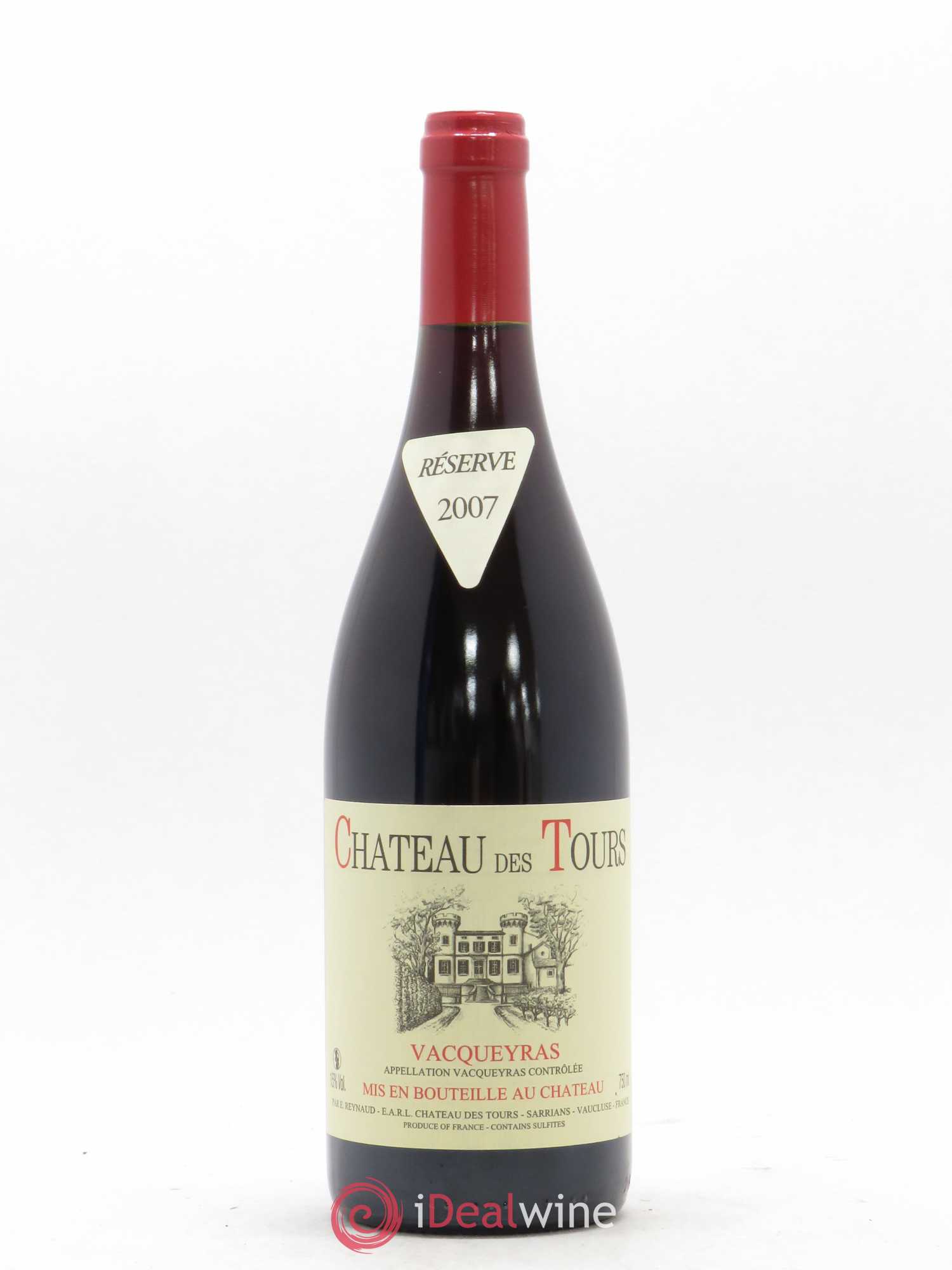 Vacqueyras Château des Tours Emmanuel Reynaud 2007 - Lot de 1 bouteille - 0