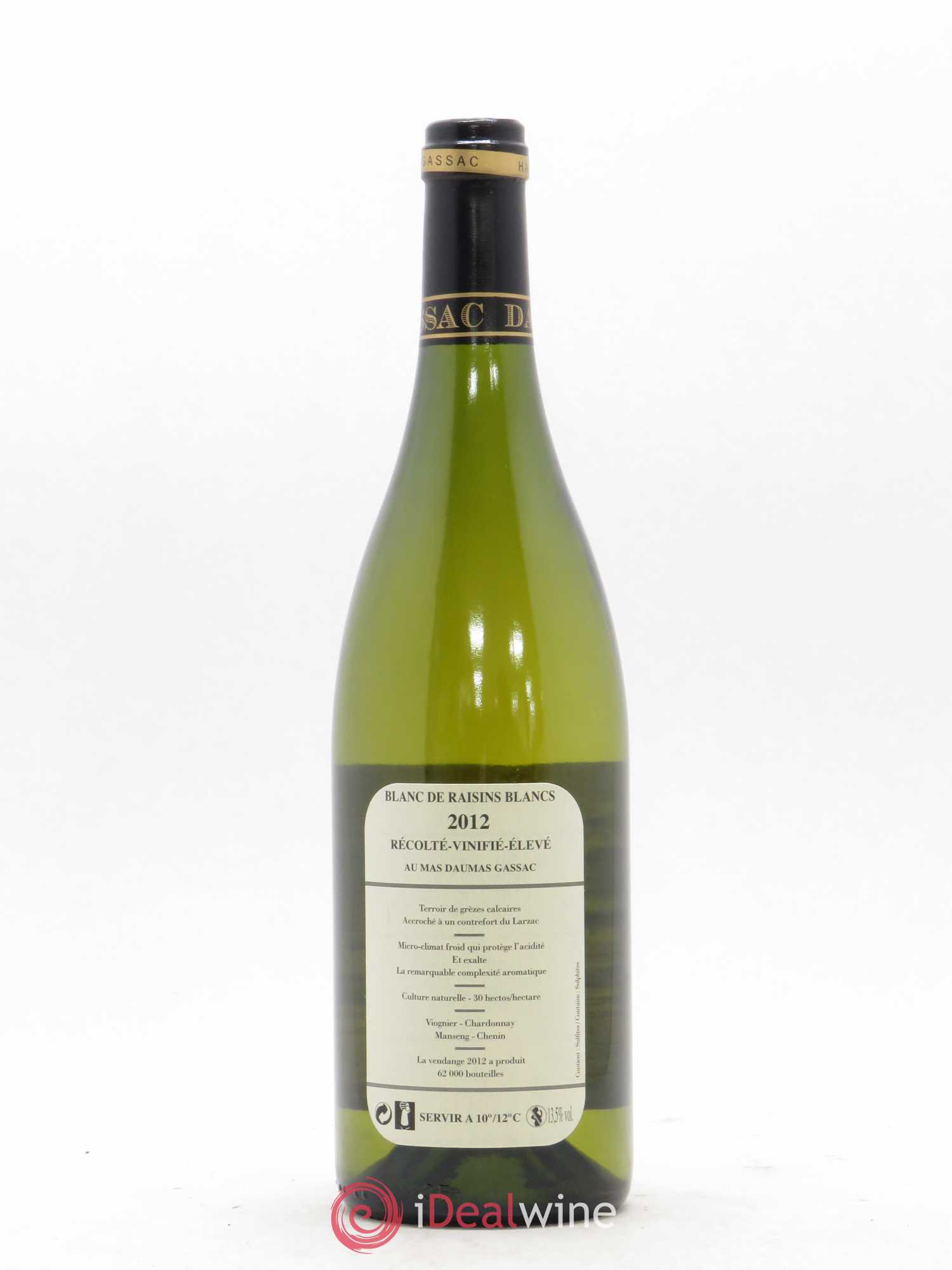 Saint-Guilhem-le-Désert - Cité d'Aniane Mas Daumas Gassac Famille Guibert de La Vaissière 2012 - Lot de 1 bouteille - 1