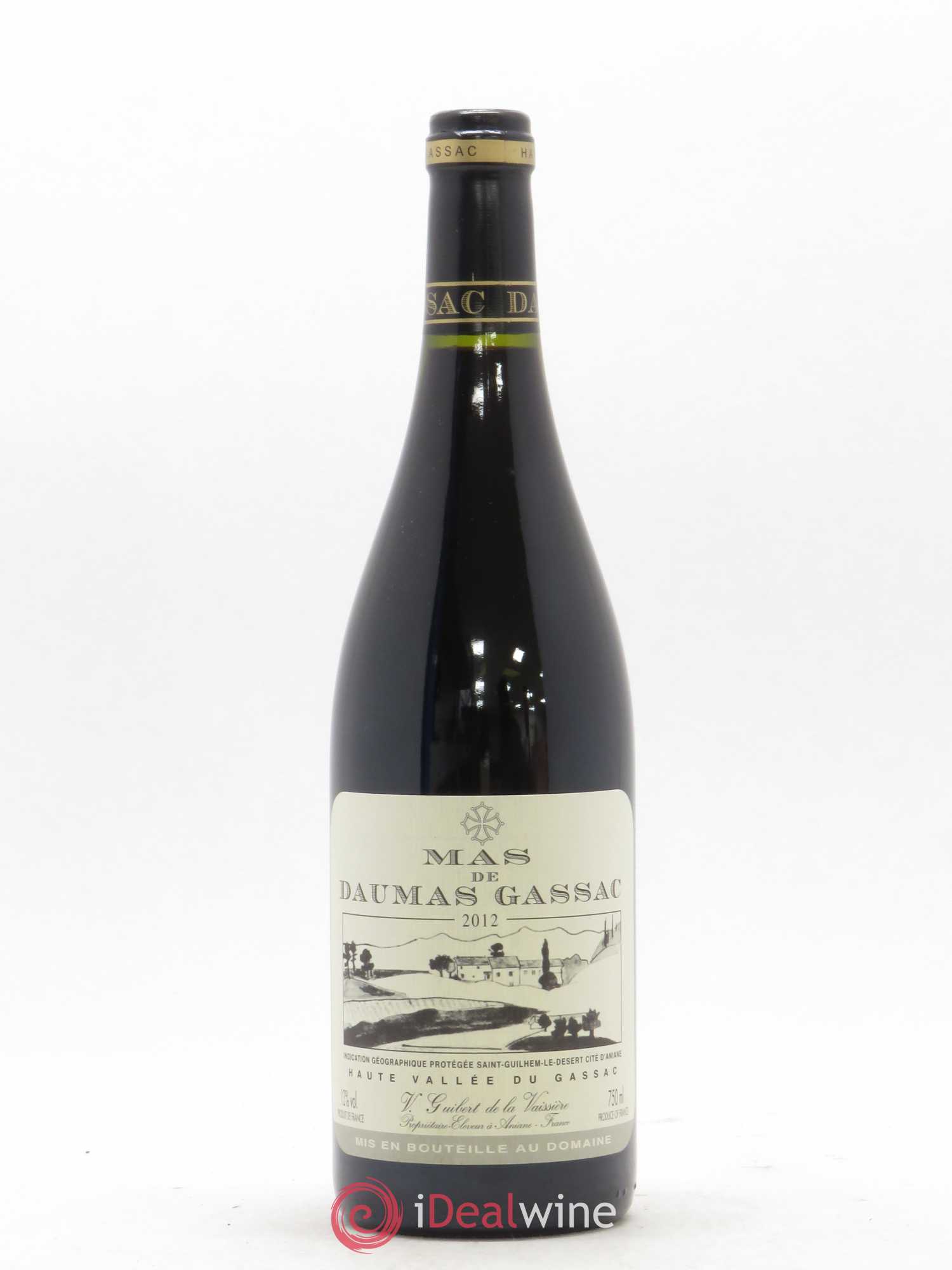 Saint-Guilhem-le-Désert - Cité d'Aniane Mas Daumas Gassac Famille Guibert de La Vaissière 2012 - Lot de 1 bouteille - 0