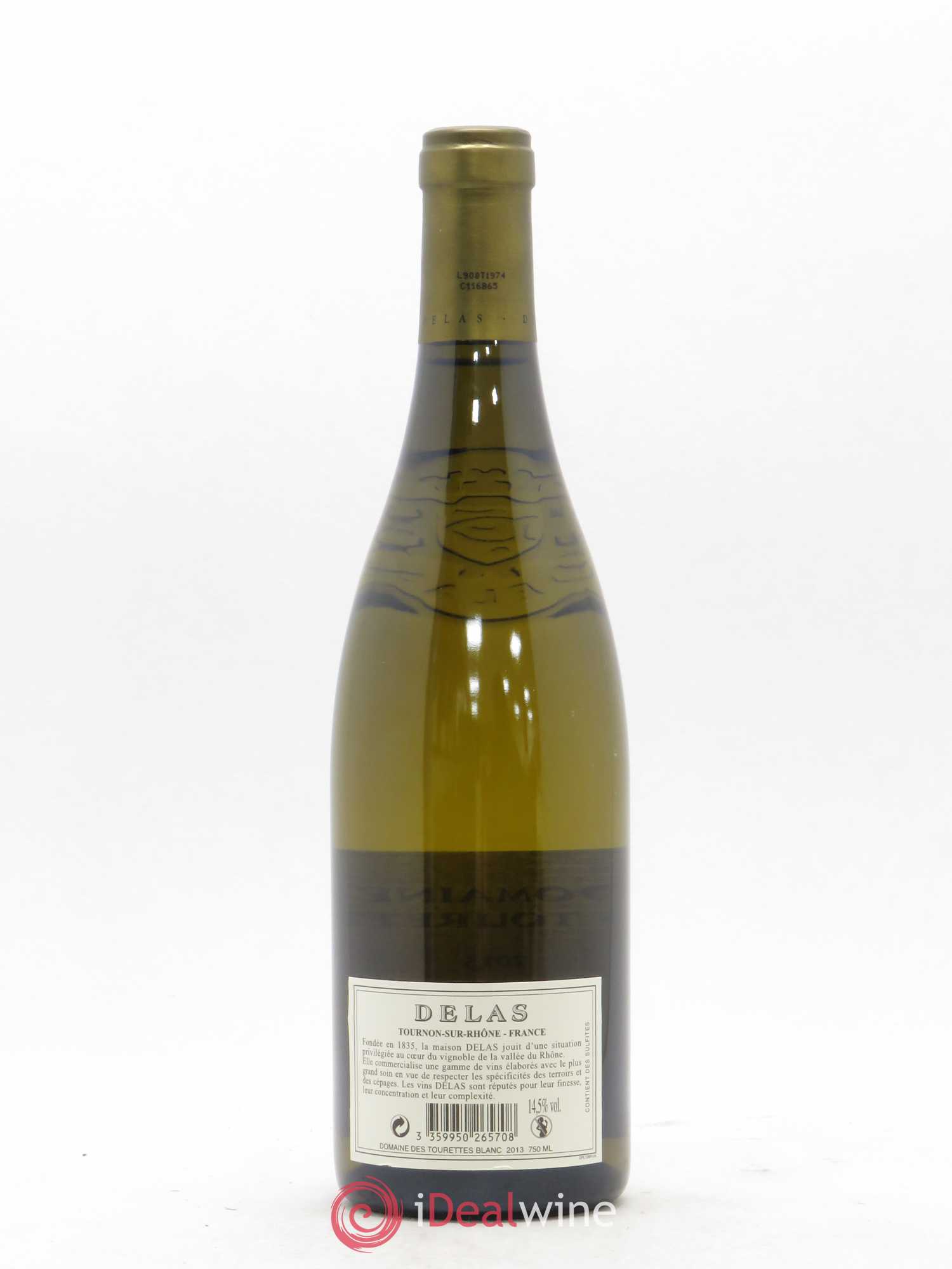 Hermitage Domaine des Tourettes Delas Frères 2013 - Lot de 1 bouteille - 1