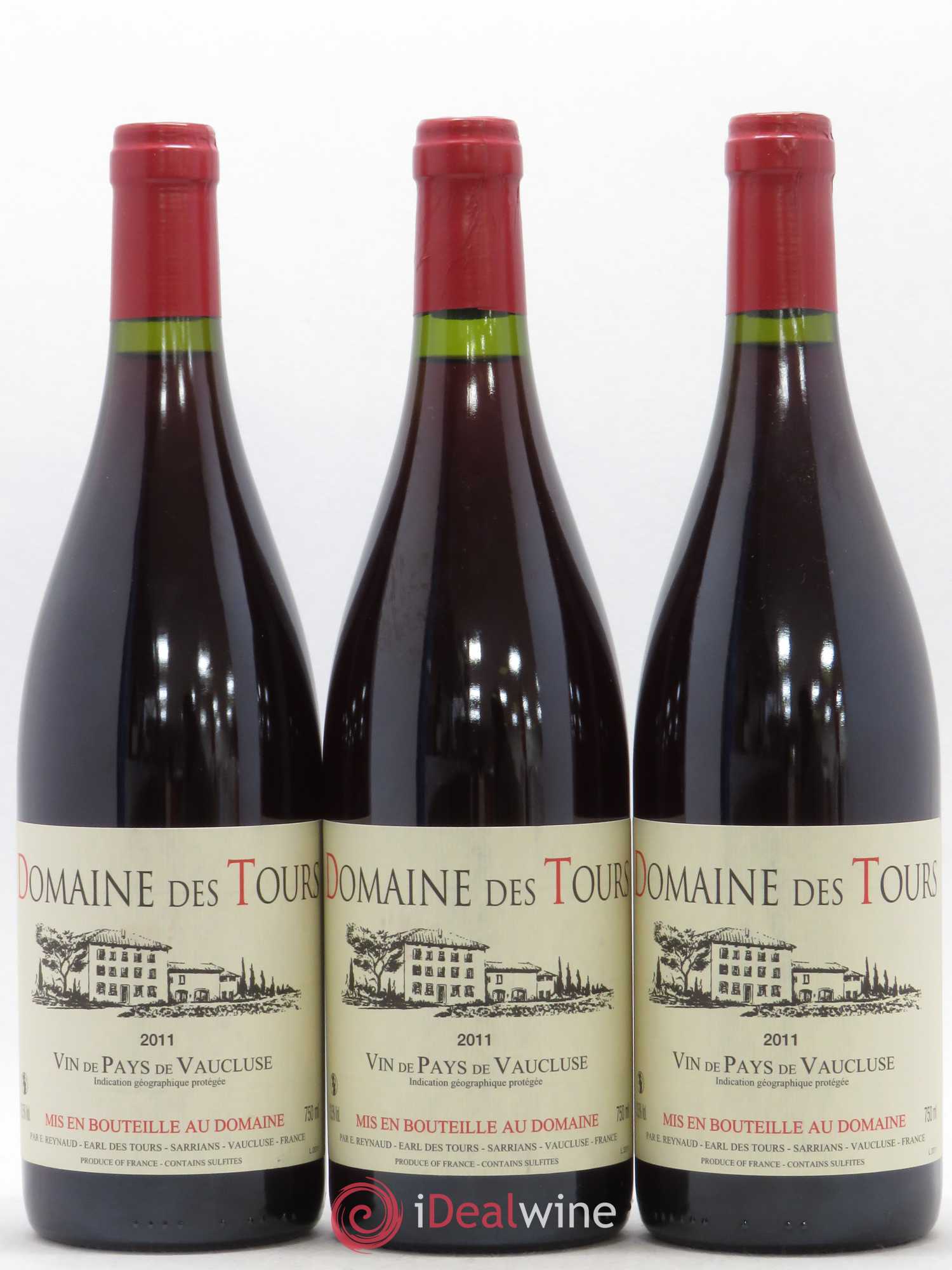 Vaucluse (Vin de Pays de Vaucluse) Domaine des Tours Emmanuel Reynaud 2011 - Lot de 6 bouteilles - 1