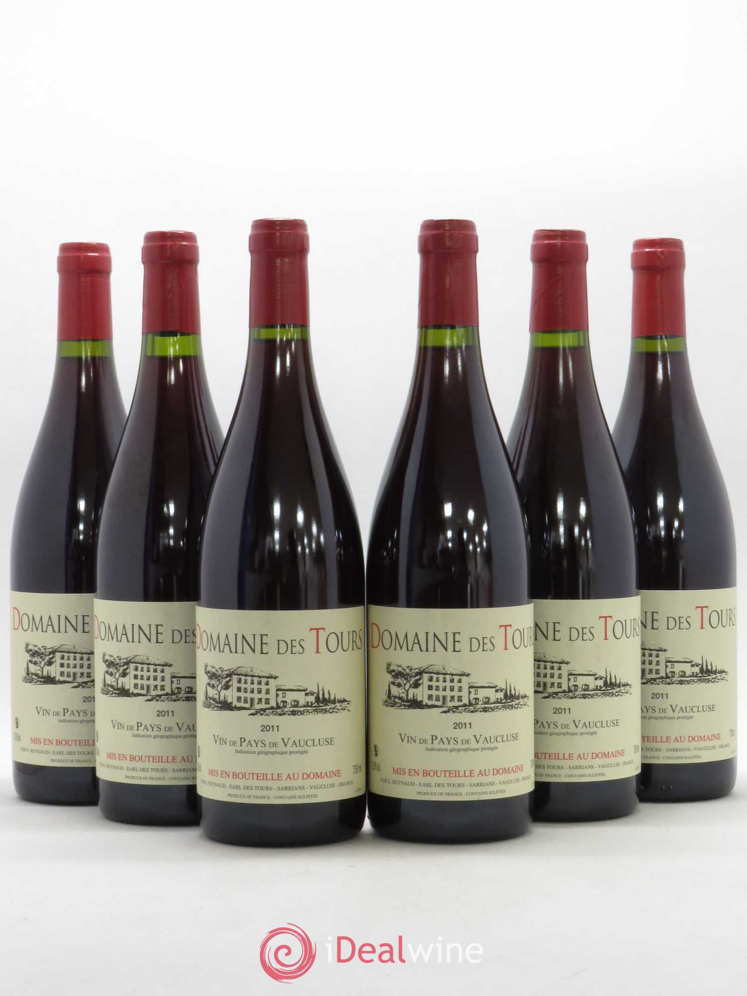 Vaucluse (Vin de Pays de Vaucluse) Domaine des Tours Emmanuel Reynaud 2011 - Lot de 6 bouteilles - 0