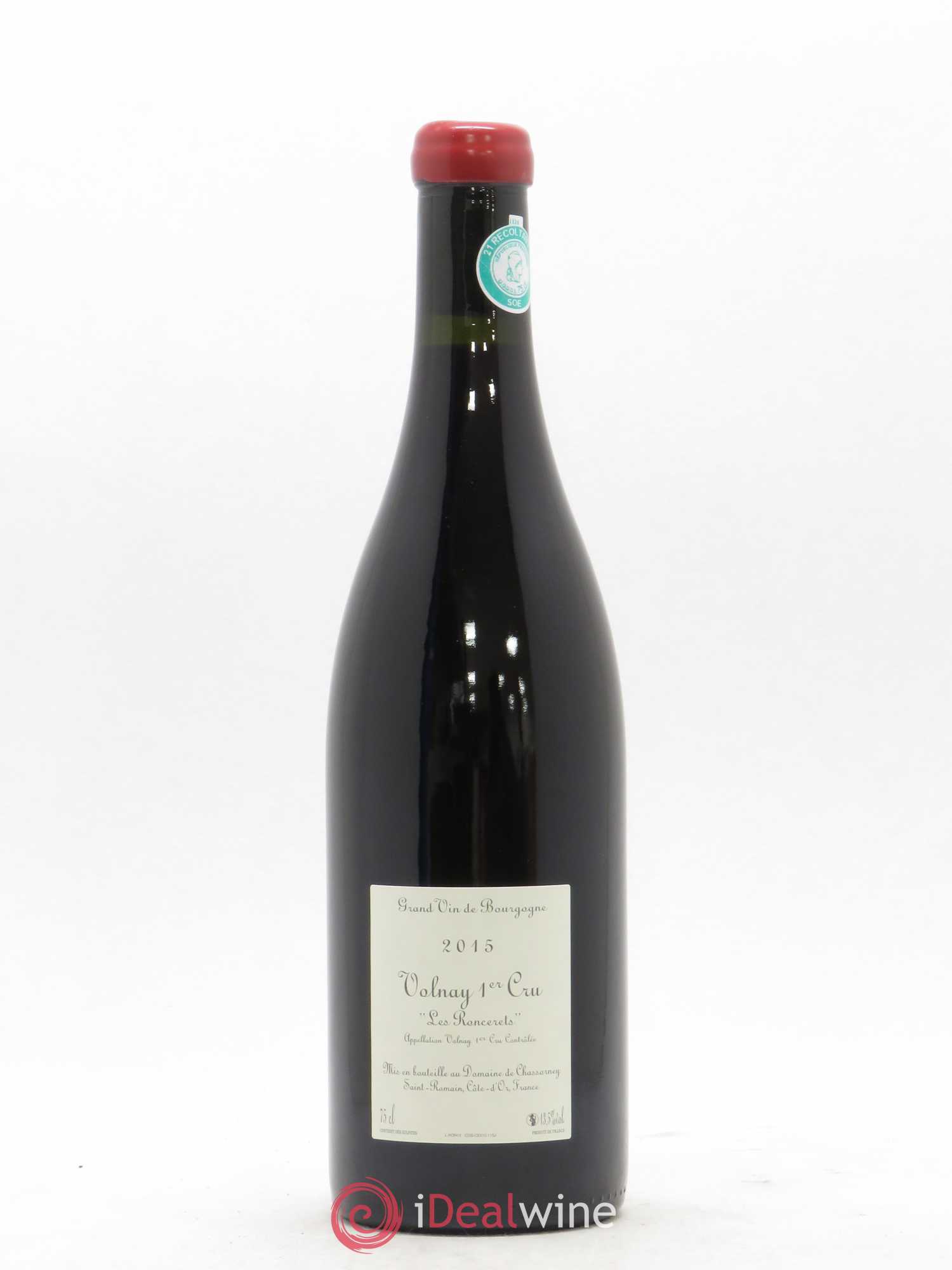 Volnay 1er Cru Les Roncerets Domaine de Chassorney 2015 - Lot de 1 bouteille - 1