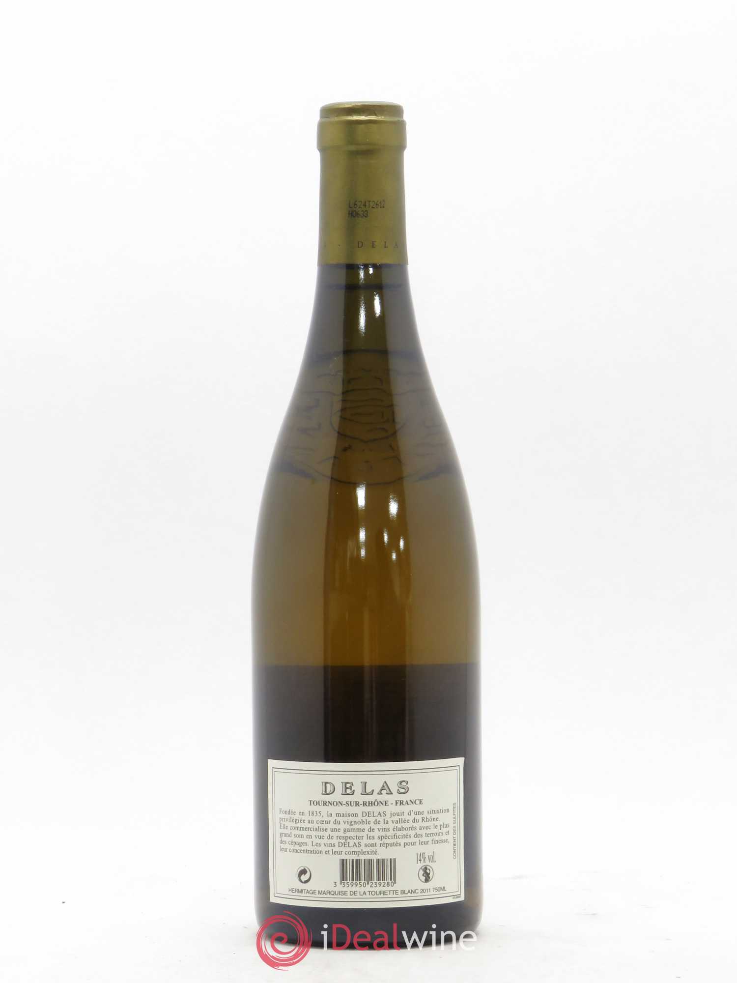Hermitage Domaine des Tourettes Delas Frères 2011 - Lot de 1 bouteille - 1