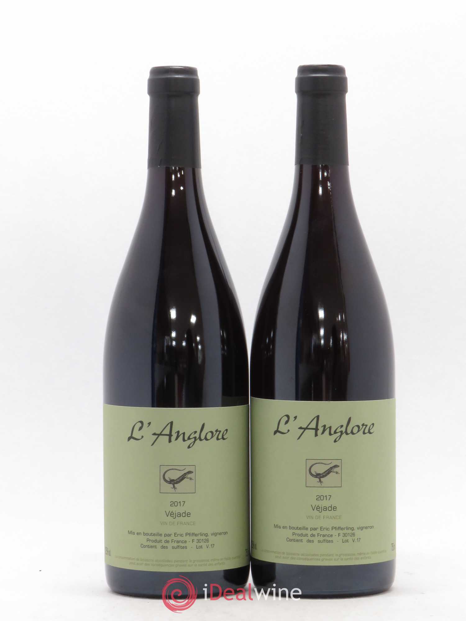 Vin de France Véjade L'Anglore 2017 - Lot de 2 bouteilles - 0