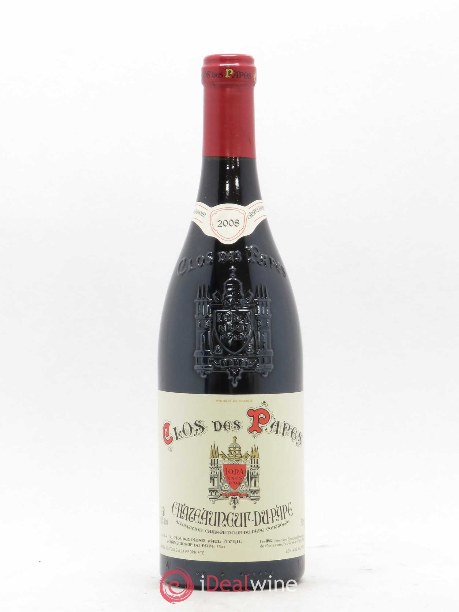 Châteauneuf-du-Pape Clos des Papes - Paul Avril 2008 - Lot de 1 bouteille - 0