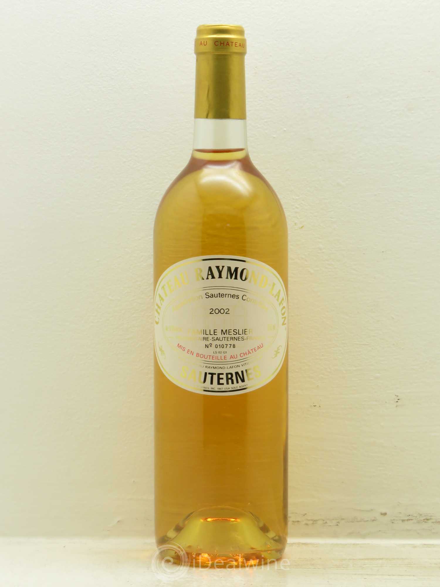Château Raymond Lafon 2002 - Posten von 1 Flasche - 0