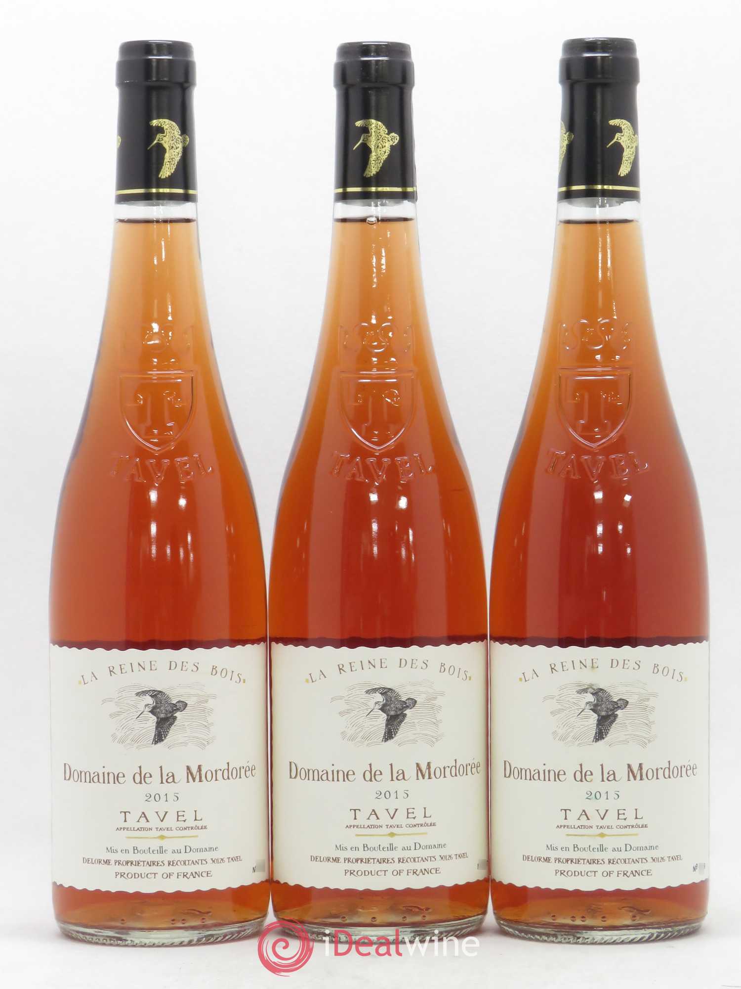 Tavel La Reine des Bois La Mordorée (Domaine de) 2015 - Lot de 3 bouteilles - 0