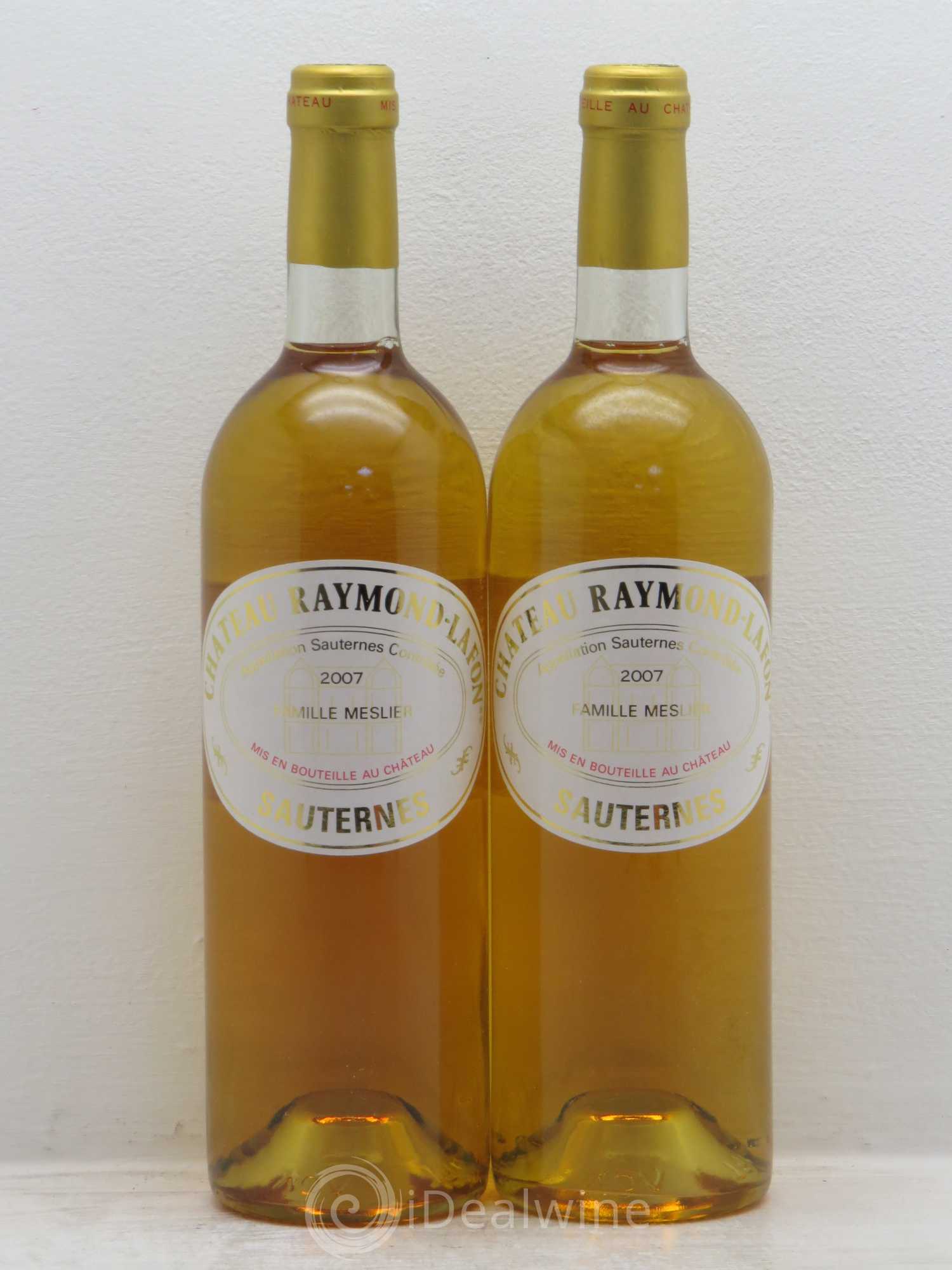 Château Raymond Lafon 2007 - Lotto di 2 bottiglie - 0