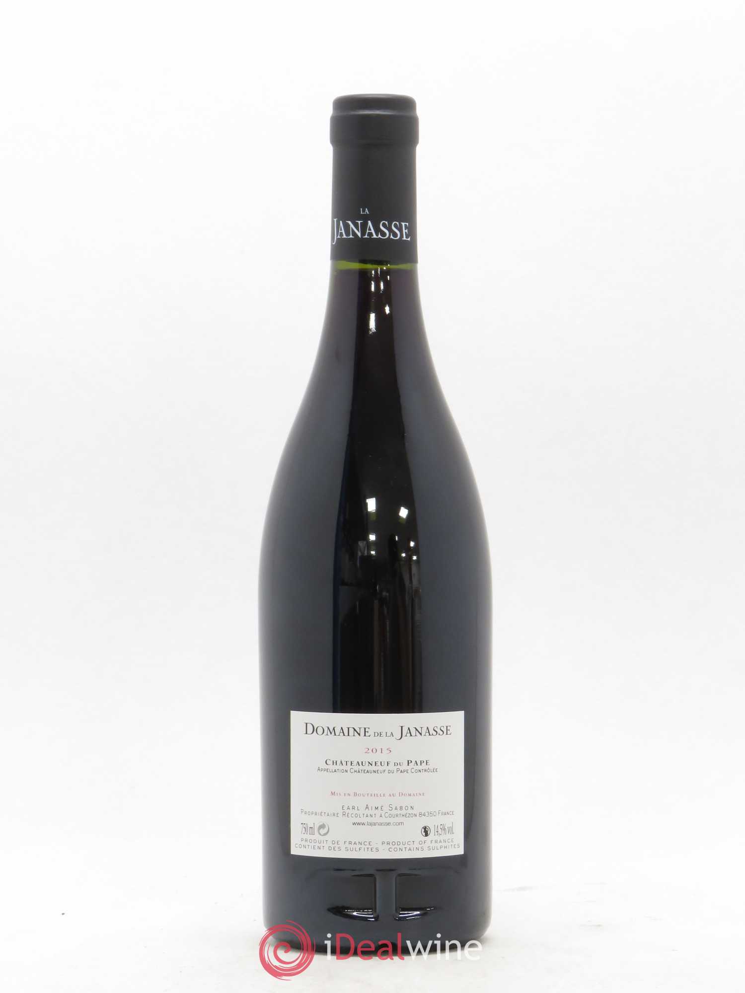 Châteauneuf-du-Pape La Janasse (Domaine de) 2015 - Lot de 1 bouteille - 1