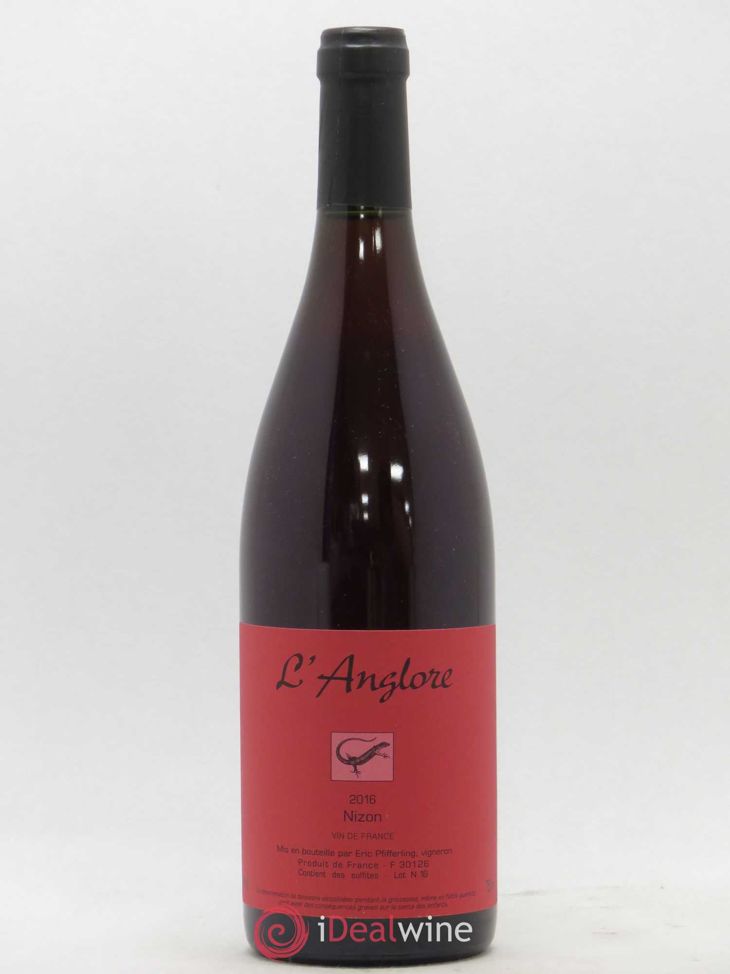 Vin de France Nizon L'Anglore 2016 - Lot de 1 bouteille - 0