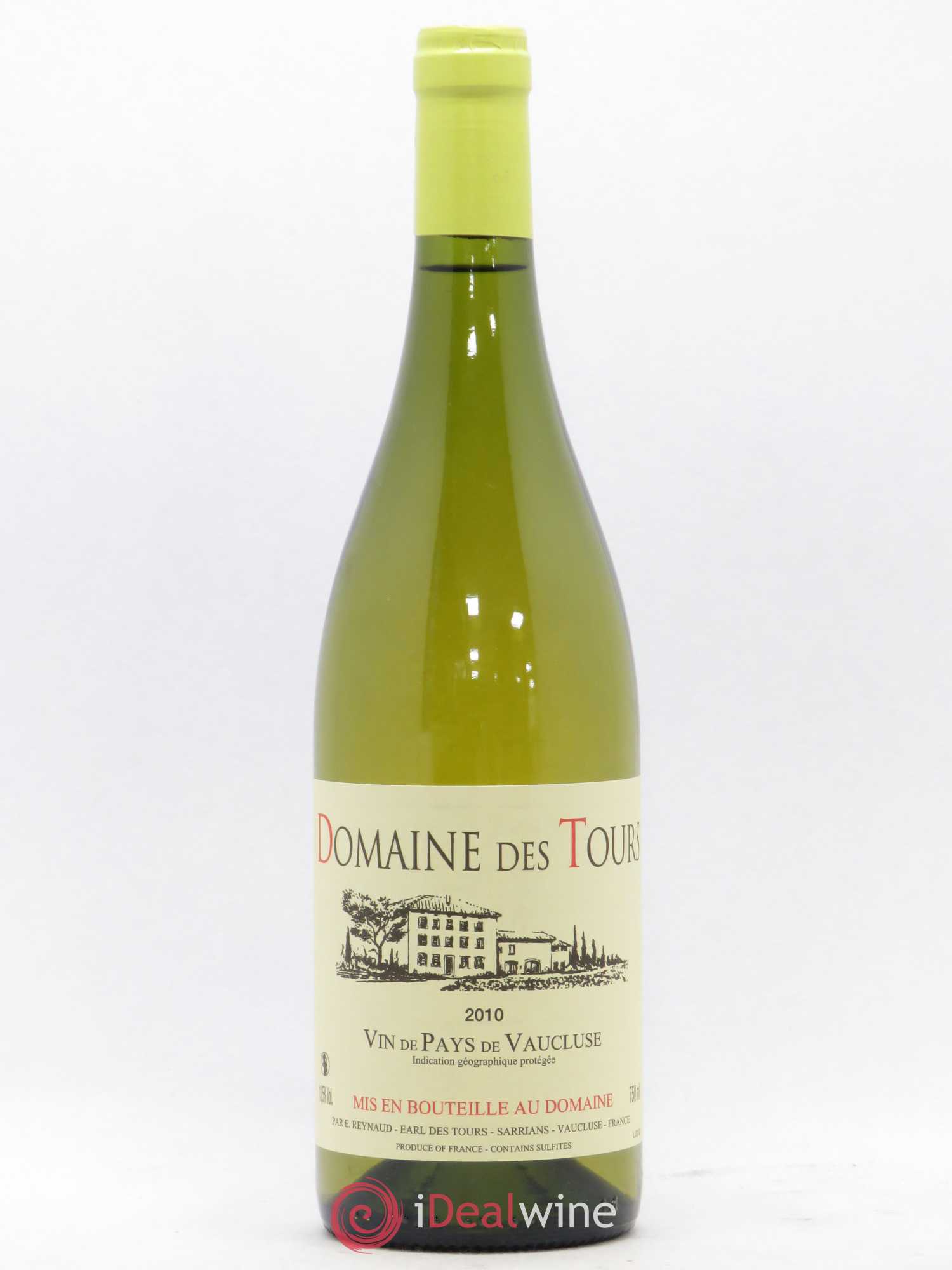 Vaucluse (Vin de Pays de Vaucluse) Domaine des Tours Emmanuel Reynaud 2010 - Lot de 1 bouteille - 0
