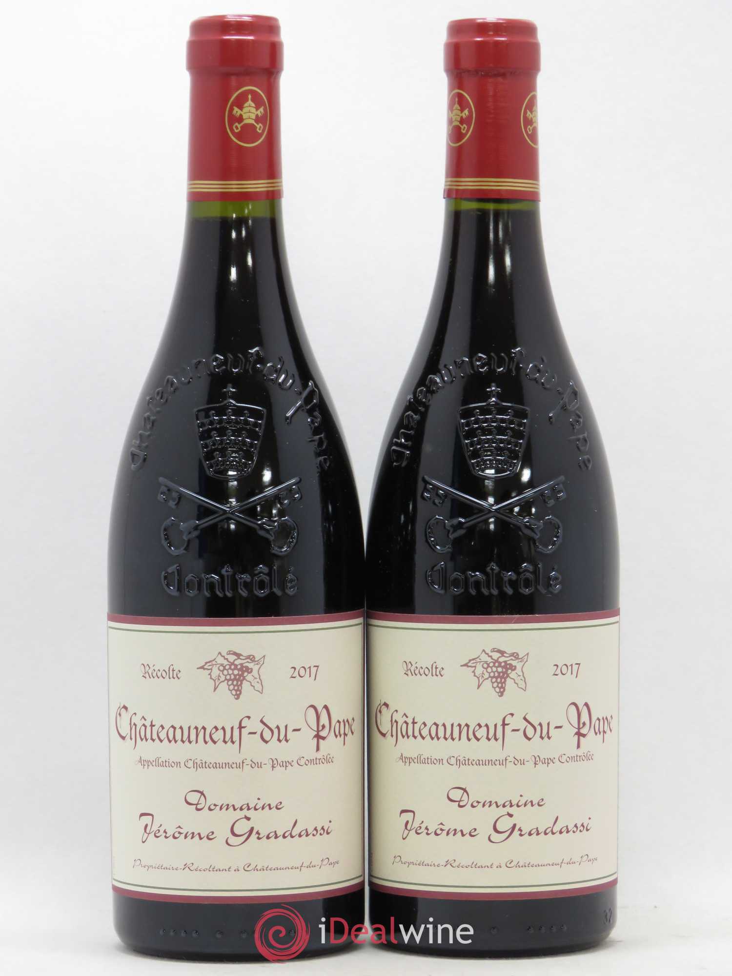 Châteauneuf-du-Pape Domaine Jérome Gradassi 2017 - Lot de 2 bouteilles - 0