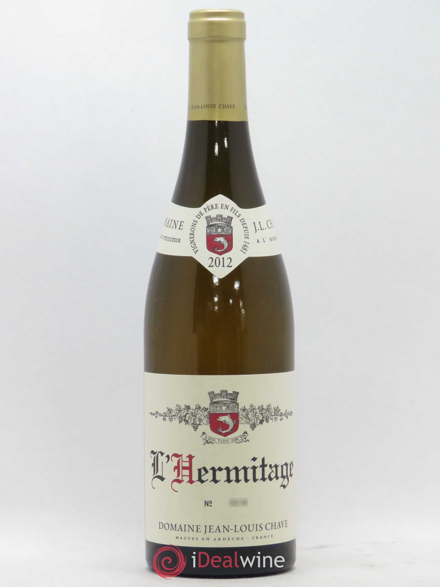 Hermitage Jean-Louis Chave 2012 - Lot de 1 bouteille - 0
