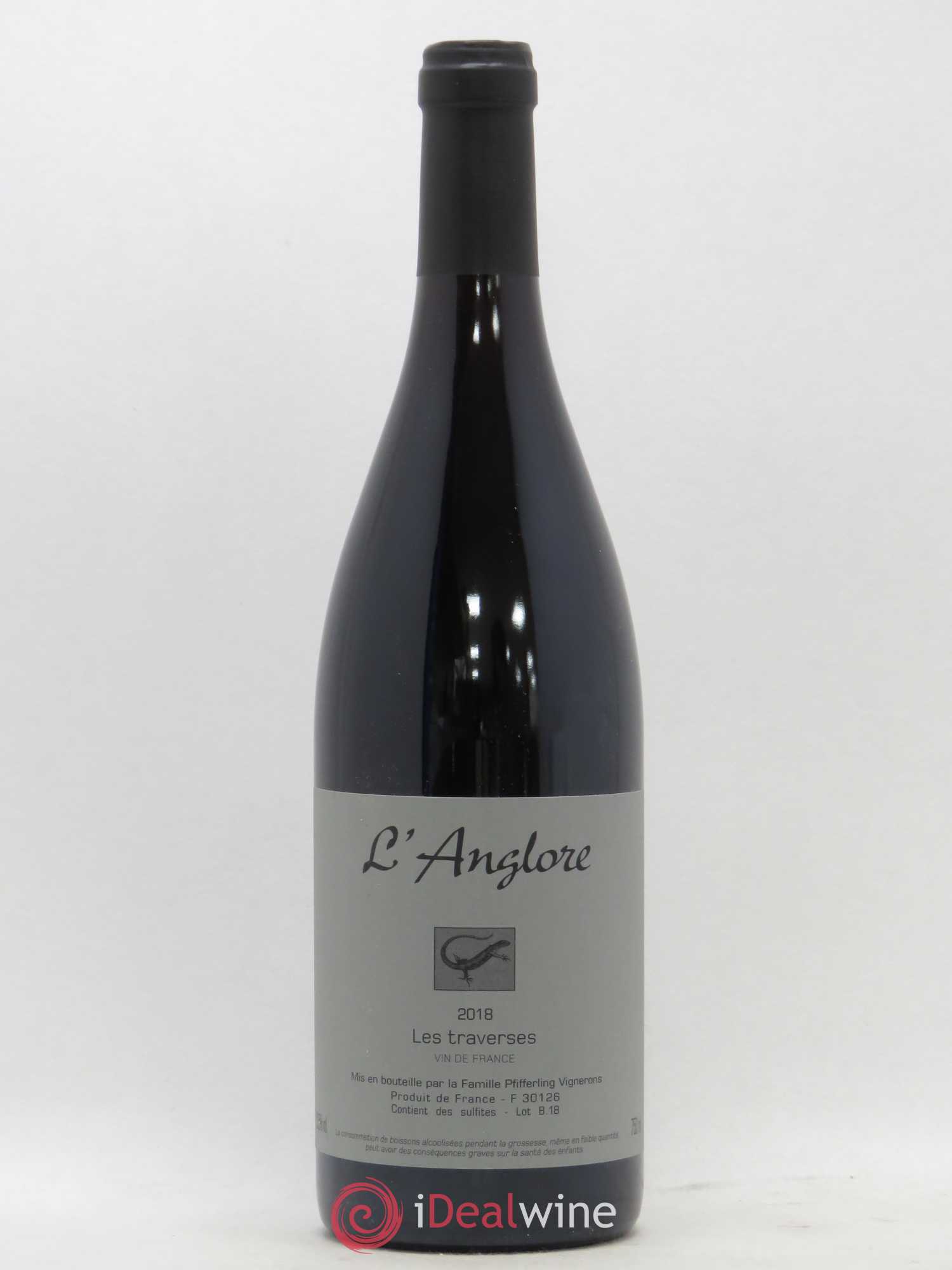 Vin de France Les Traverses L'Anglore 2018 - Lot de 1 bouteille - 0