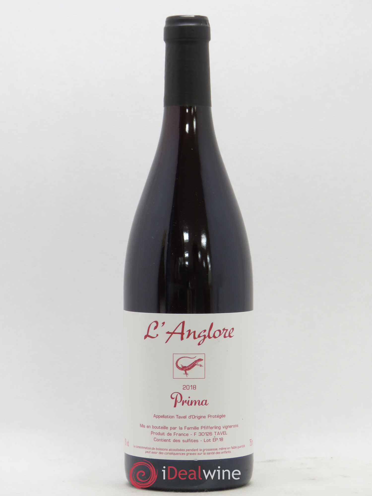 Tavel Prima L'Anglore 2018 - Lot de 1 bouteille - 0