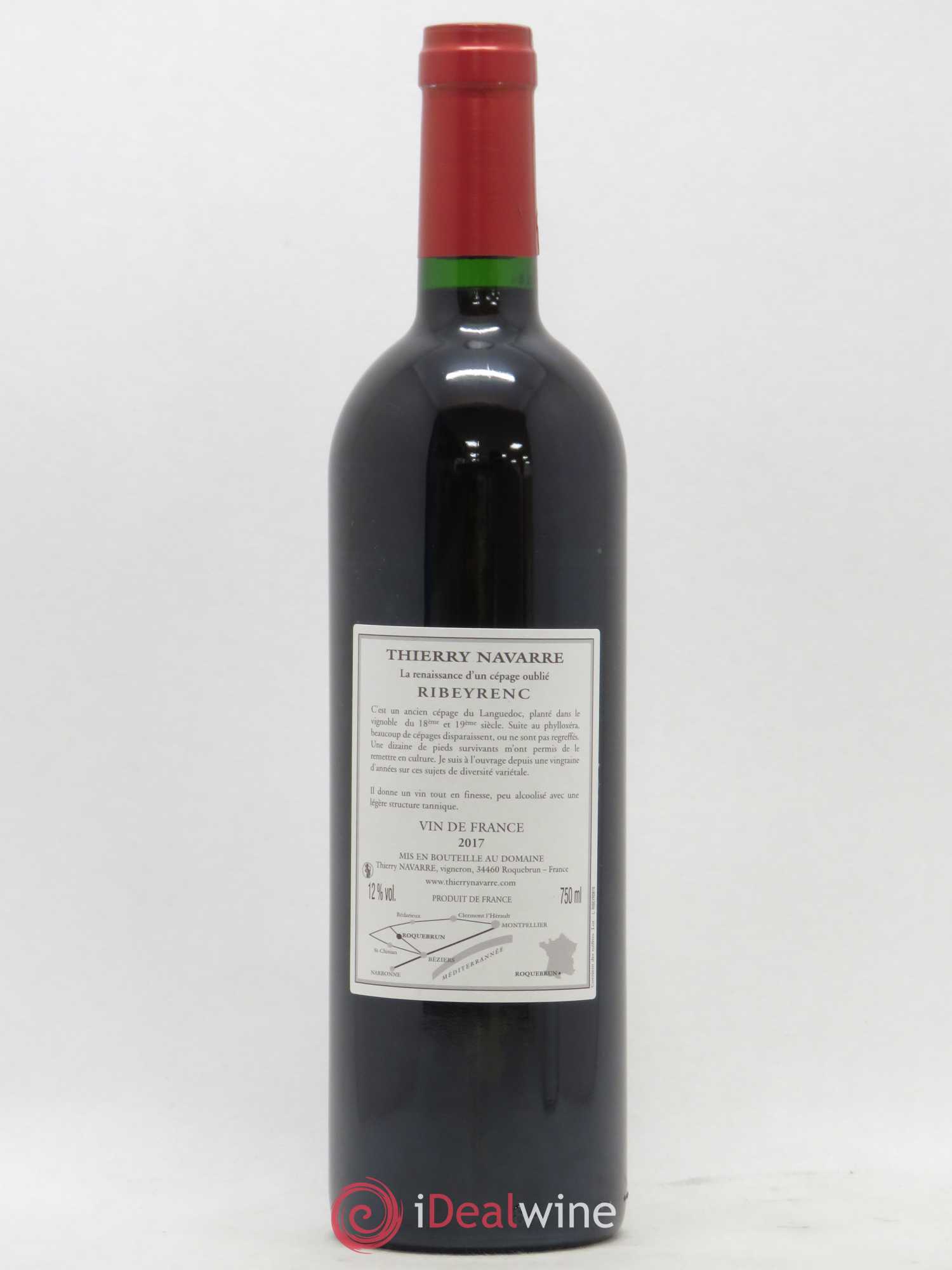 Vin de France Ribeyrenc Domaine Thierry Navarre 2017 - Posten von 1 Flasche - 1