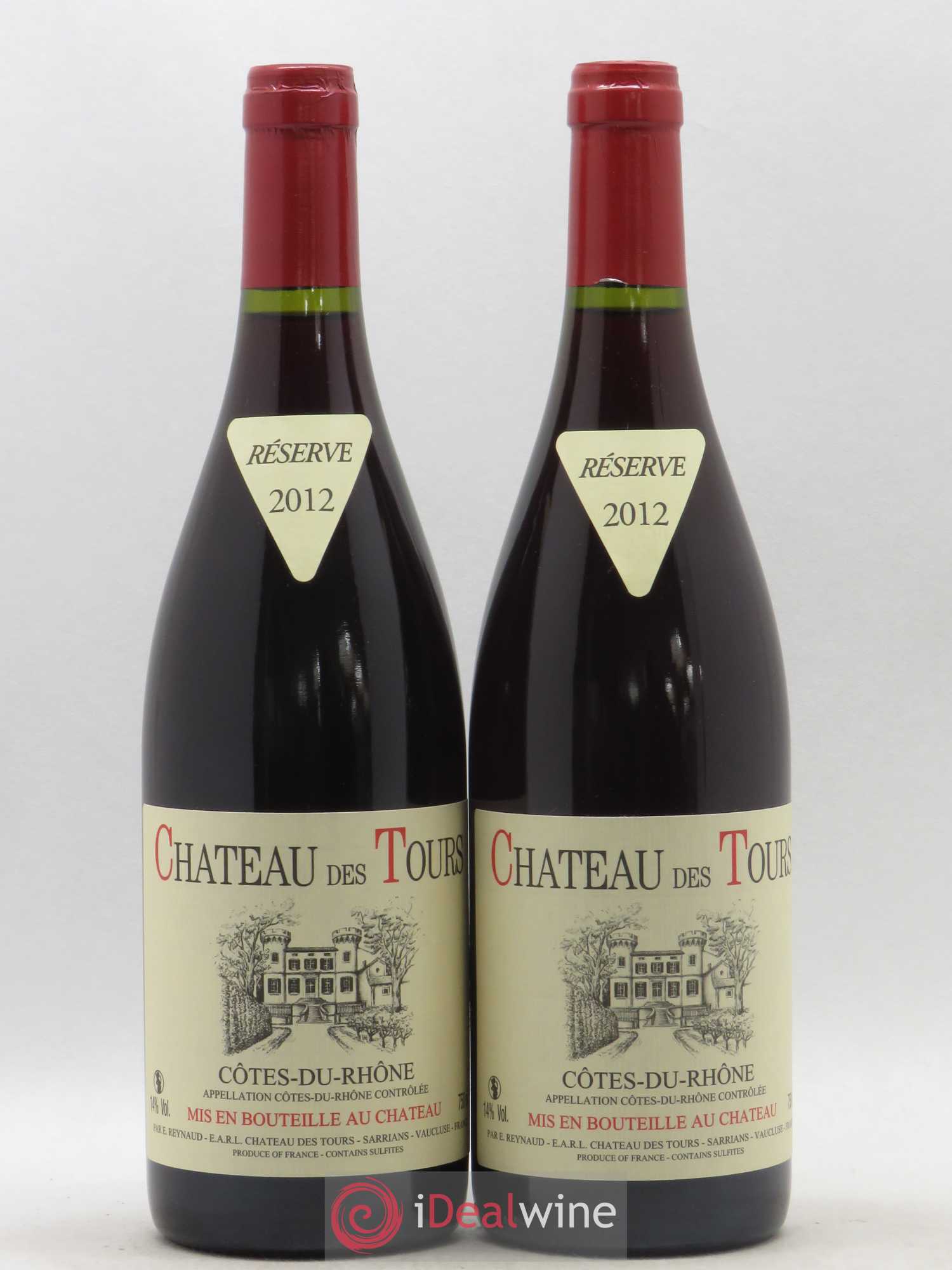 Côtes-du-Rhône Château des Tours Emmanuel Reynaud 2012 - Lot de 2 bouteilles - 0