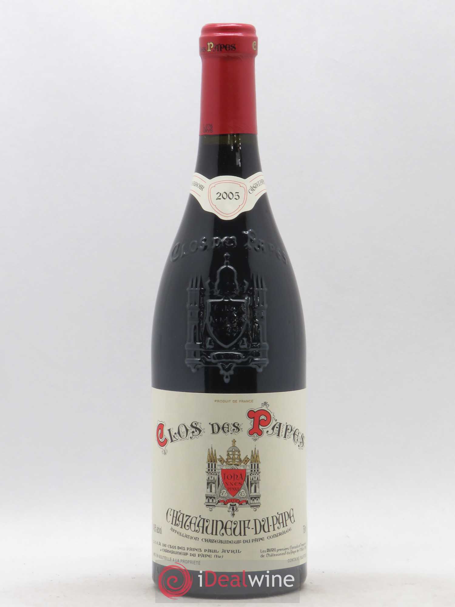Châteauneuf-du-Pape Clos des Papes - Paul Avril 2005 - Lot de 1 bouteille - 0