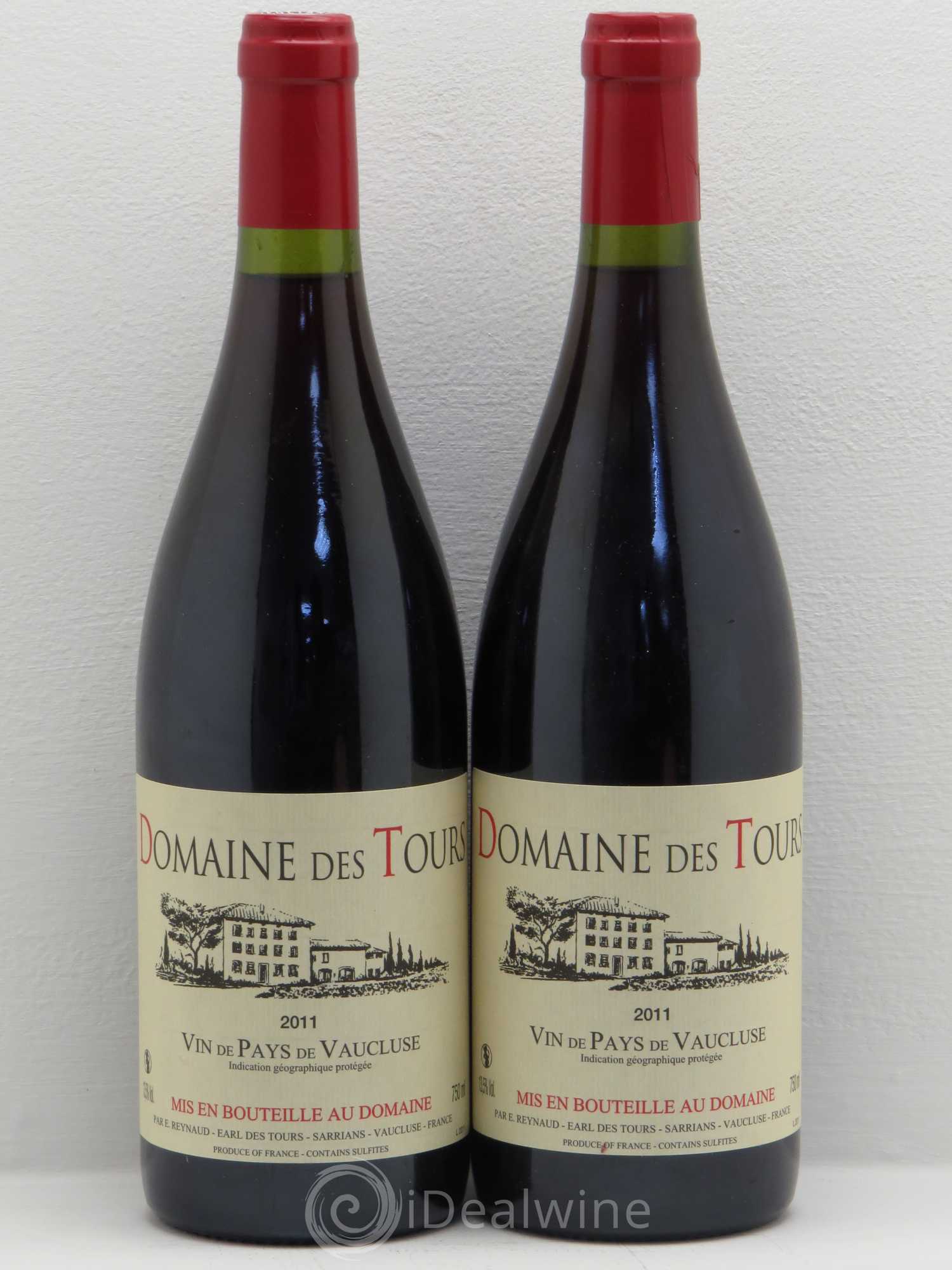 Vaucluse (Vin de Pays de Vaucluse) Domaine des Tours Emmanuel Reynaud 2011 - Lot de 2 bouteilles - 0