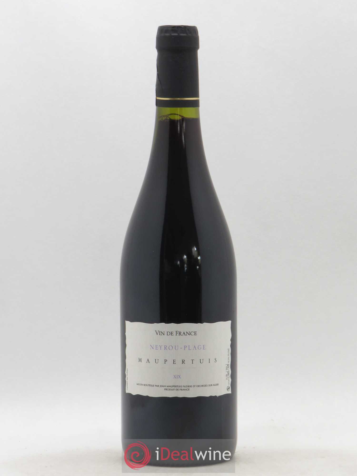Vin de France Neyrou Plage Jean Maupertuis 2019 - Lot de 1 bouteille - 0