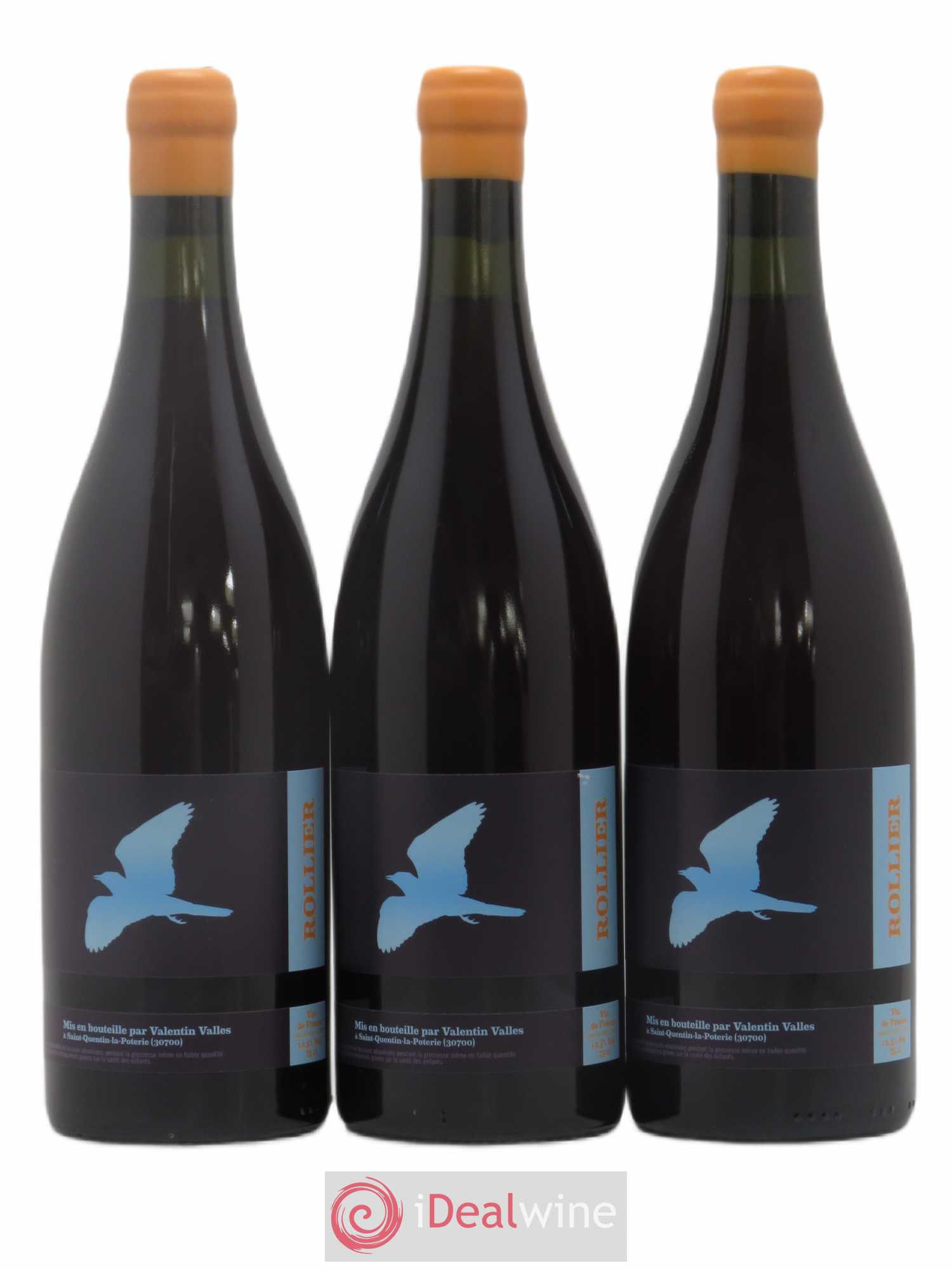 Vin de France Rollier Valentin Vallés 2018 - Lot de 3 bouteilles - 0