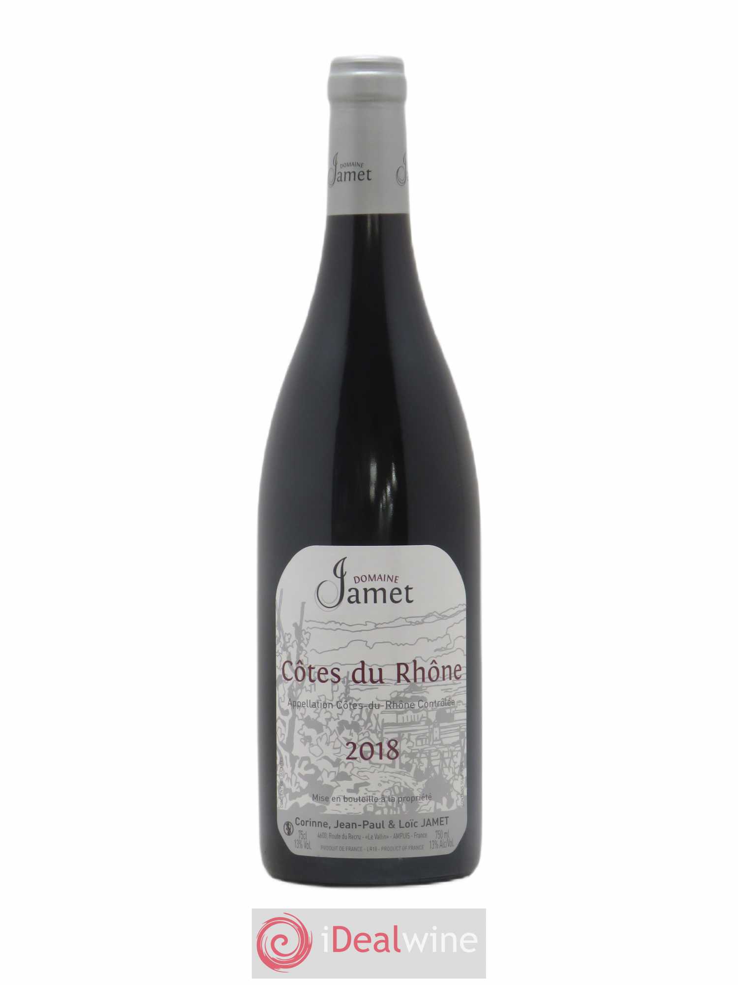 Côtes-du-Rhône Jamet (Domaine) 2018 - Lot de 1 bouteille - 0