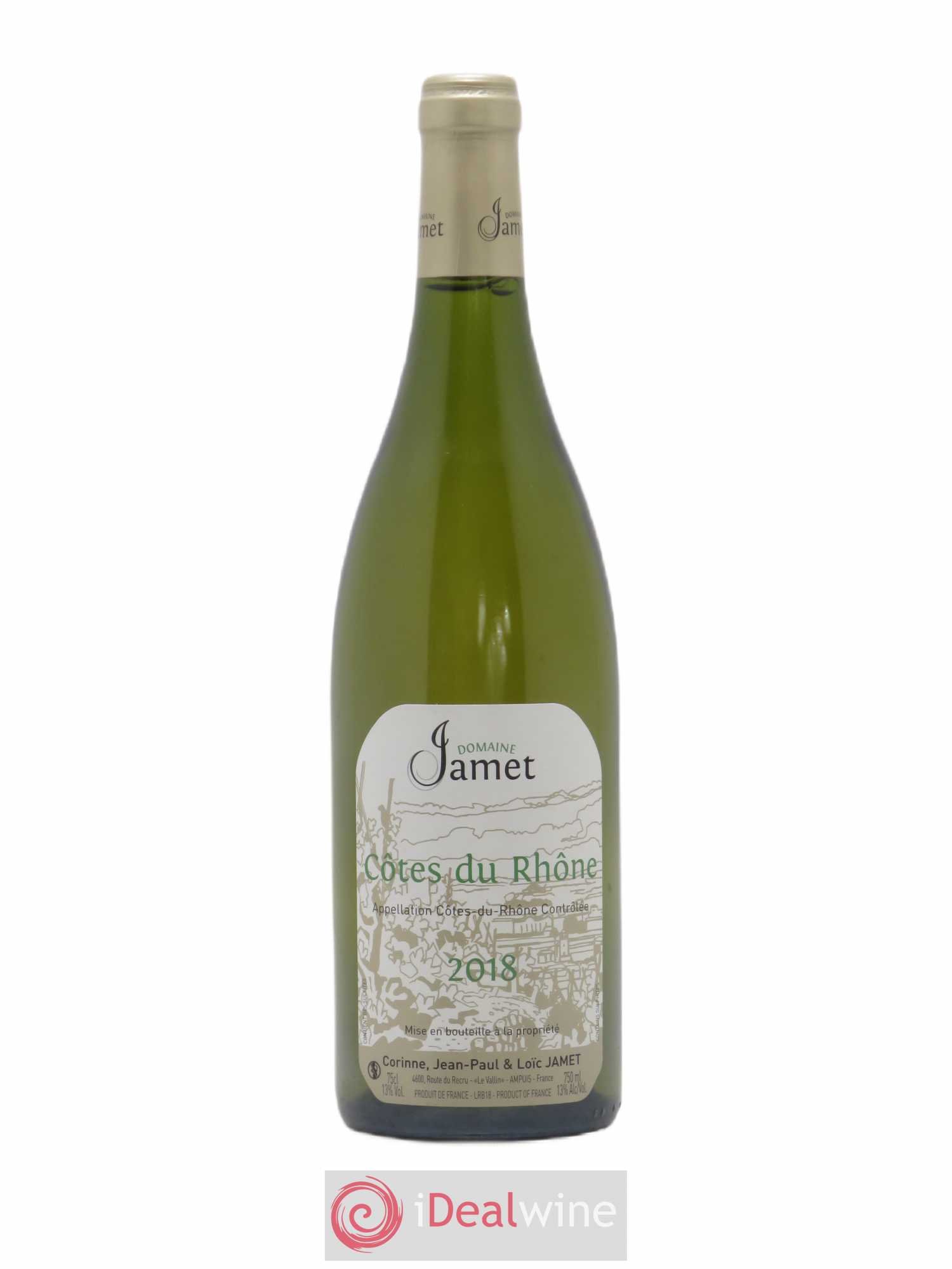 Côtes-du-Rhône Jamet (Domaine) 2018 - Lot de 1 bouteille - 0